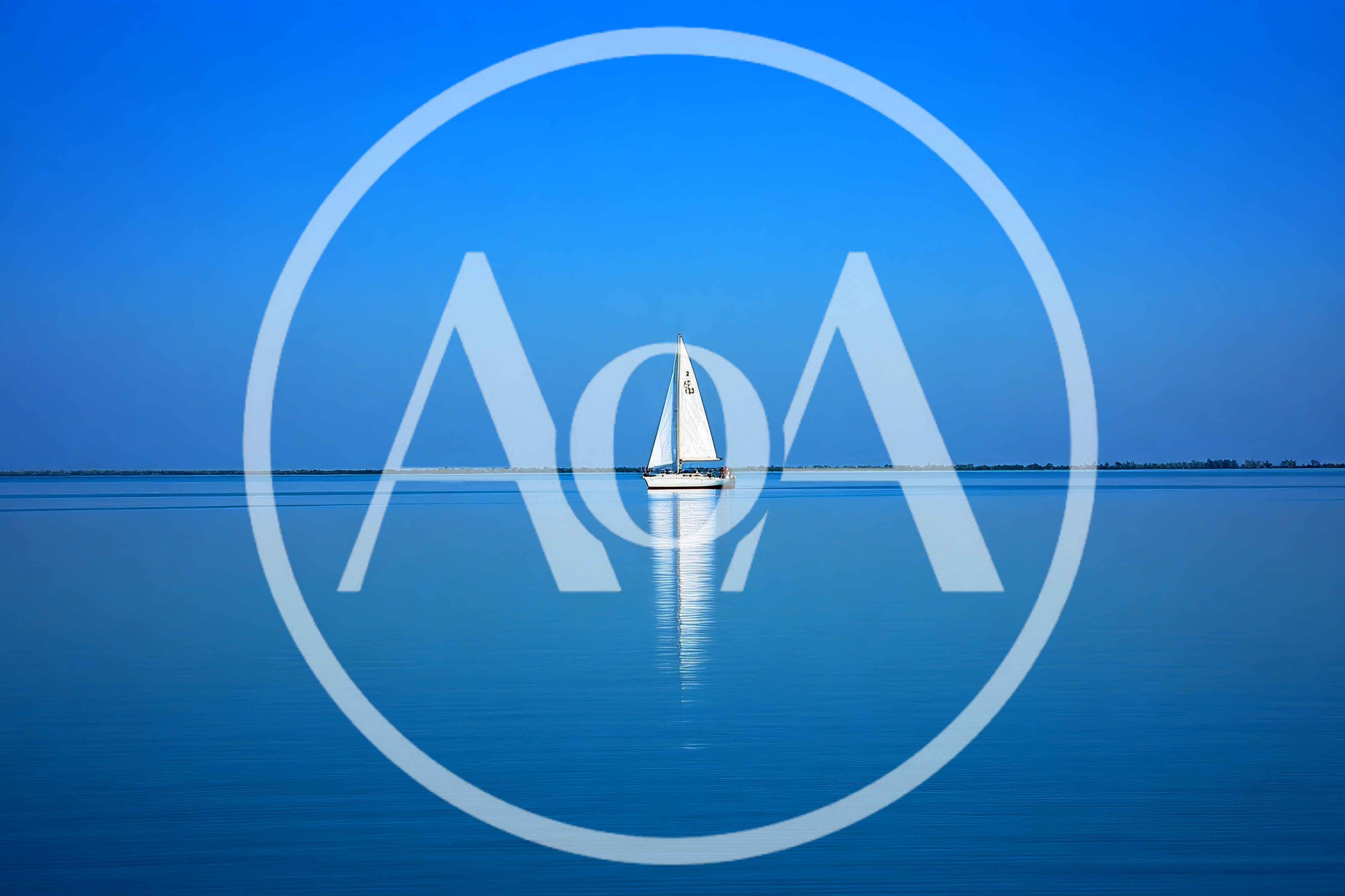 White Sailboat Sailing On Calm Blue Water