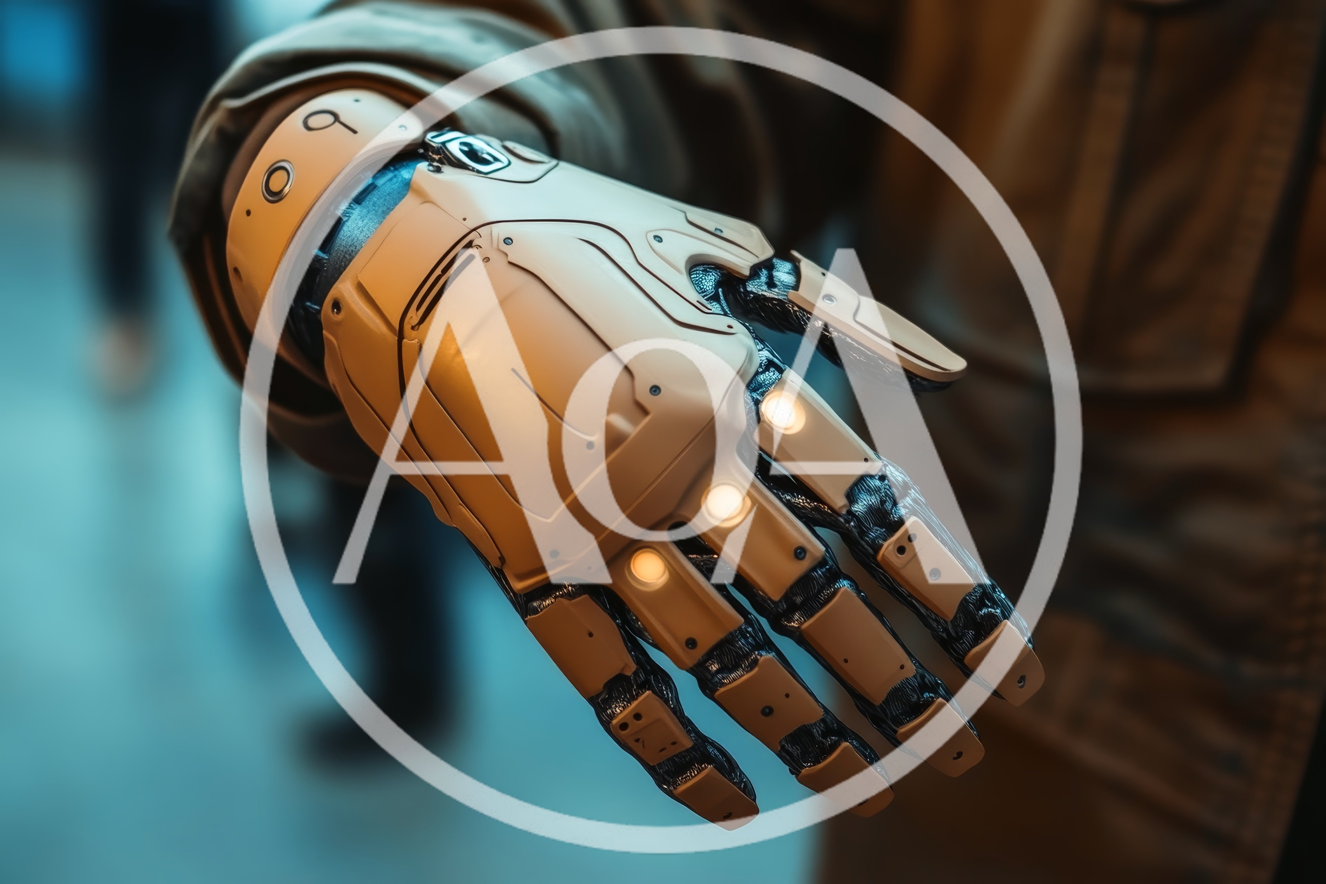 Close Up Of A Futuristic Robotic Prosthetic Hand