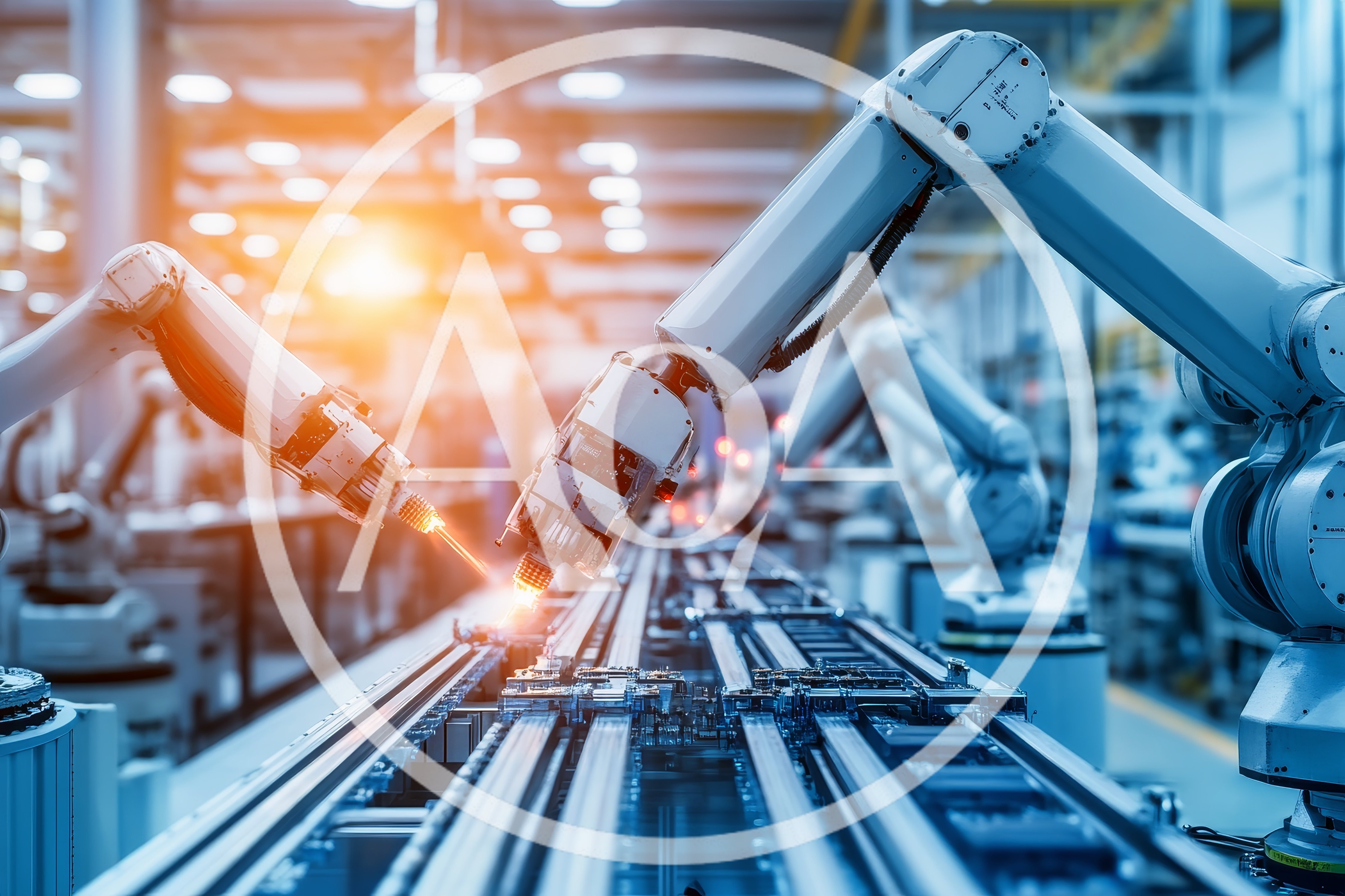 Automated Robotic Arms Performing Precision Industrial Welding