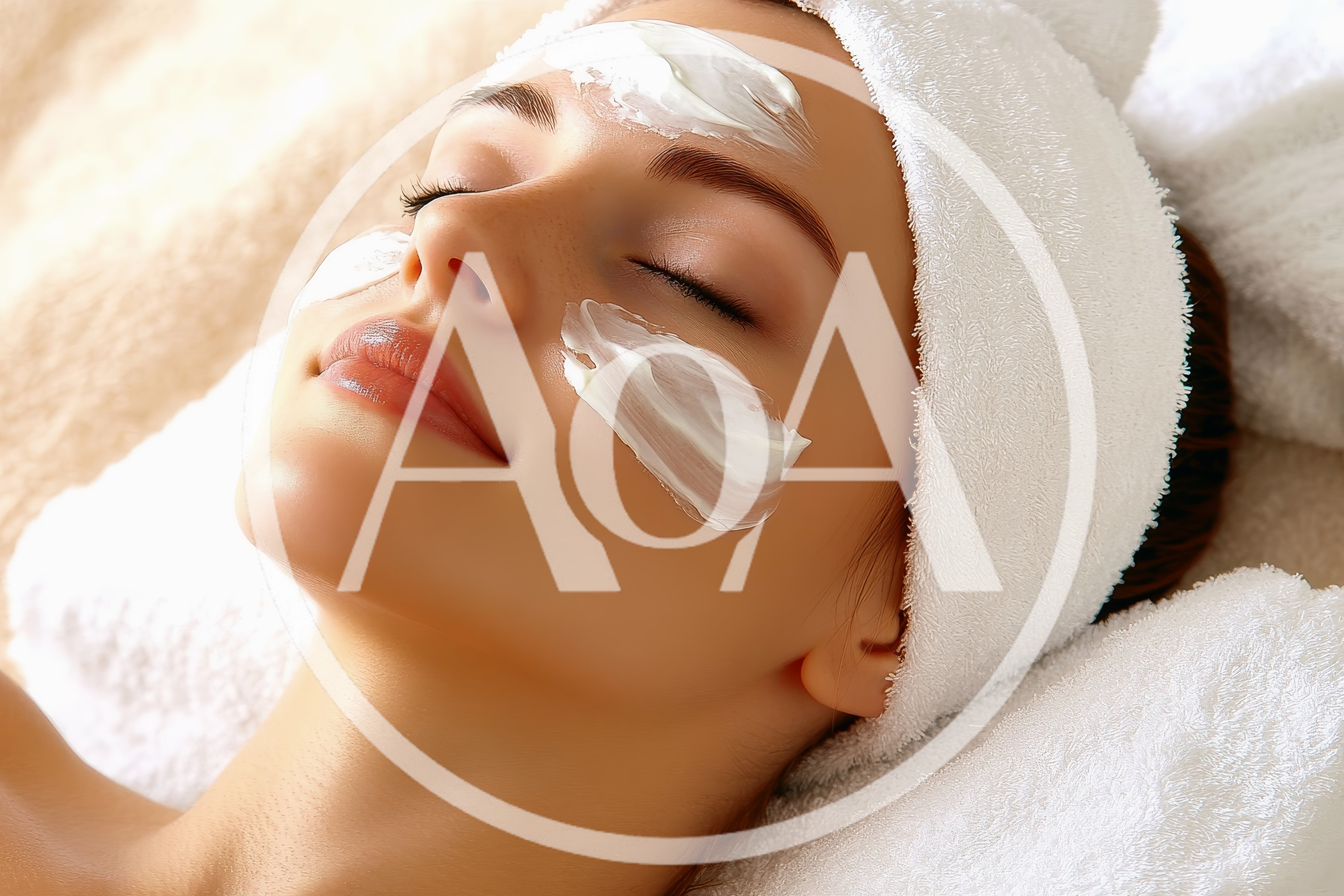 Young Woman Receiving A Relaxing Facial Spa Treatment