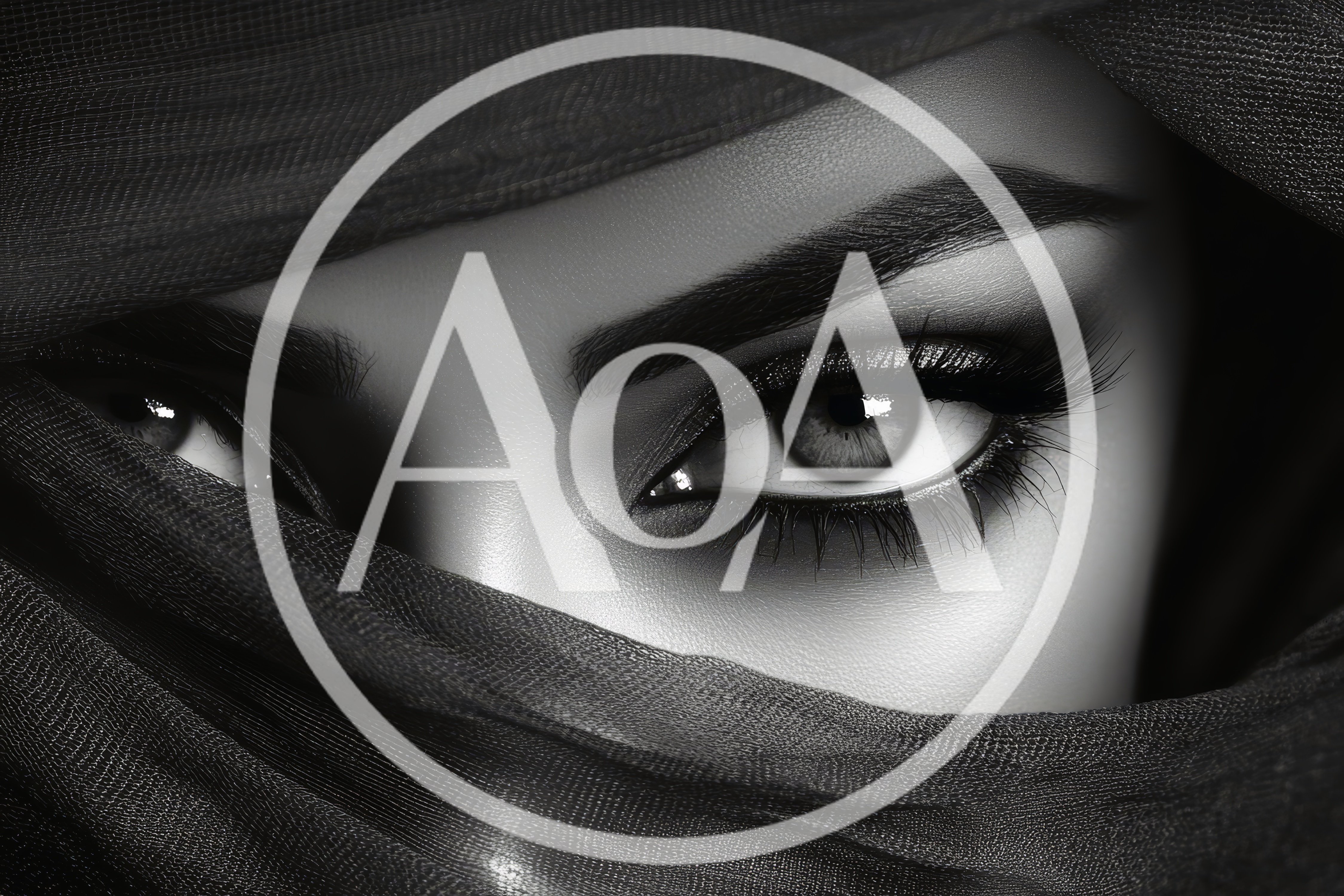 Close Up Portrait Of A Woman Wearing A Veil