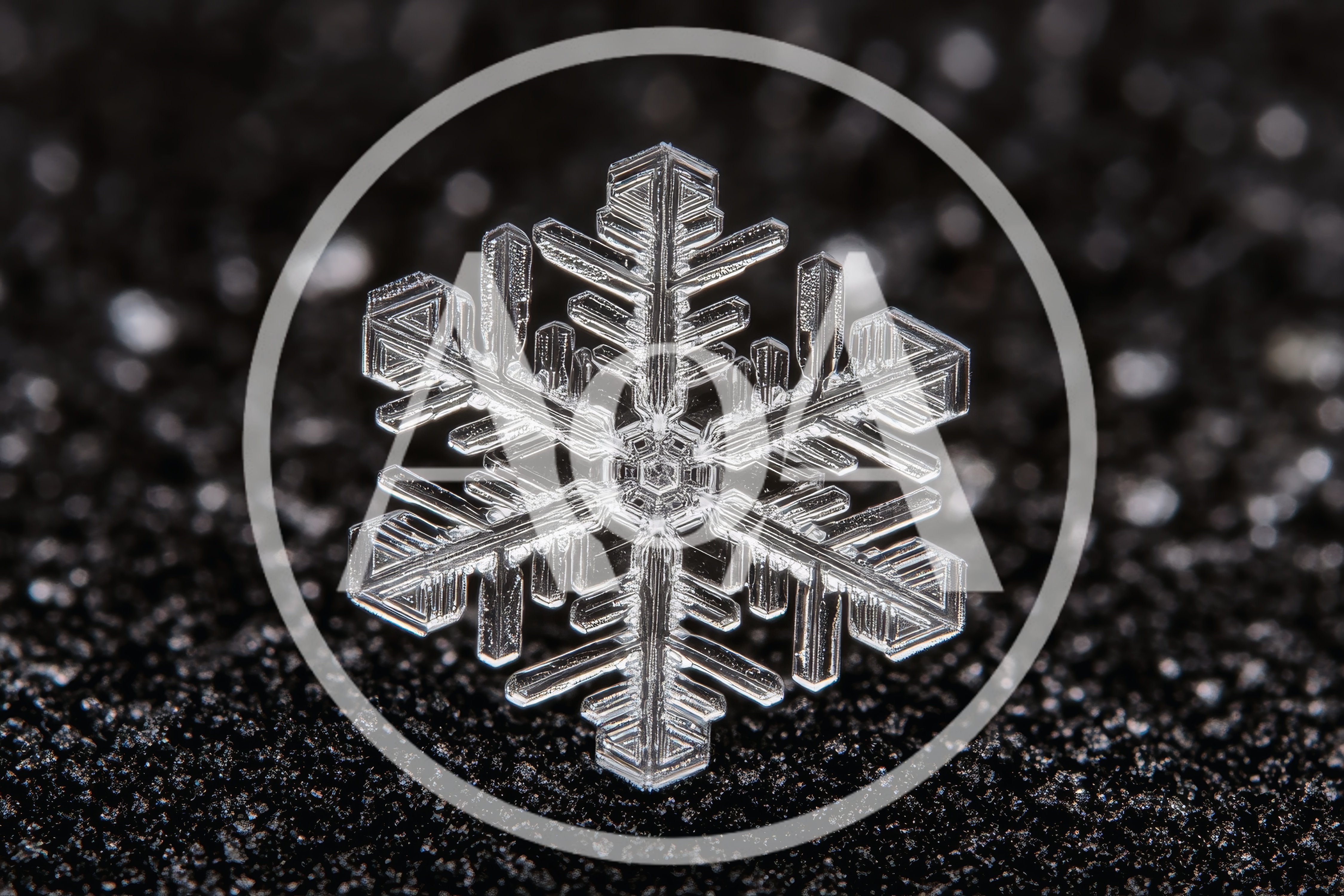 Macro Photography Of A Single Intricate Snowflake