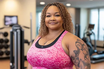Portrait Of A Confident Woman In A Gym
