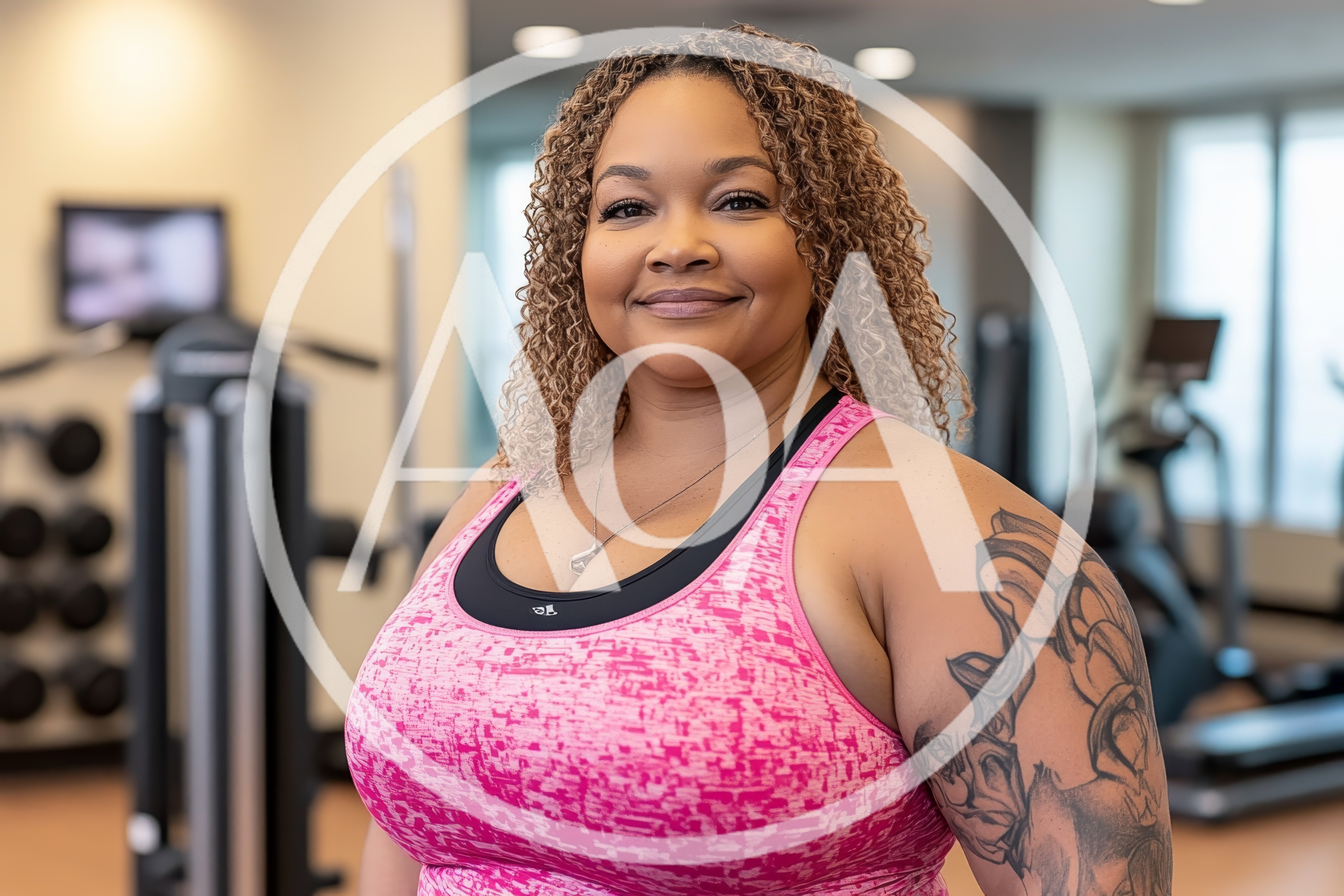 Portrait Of A Confident Woman In A Gym
