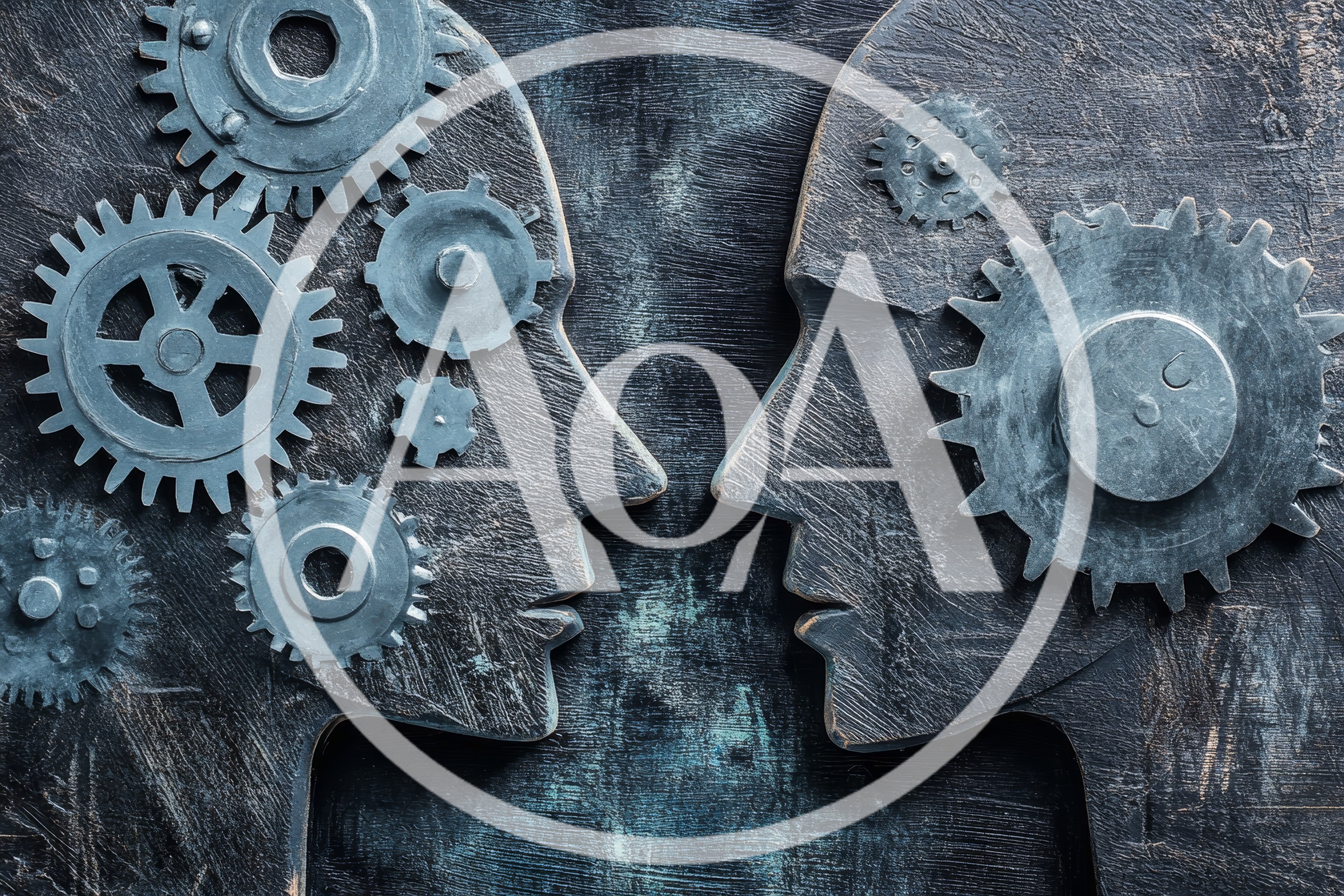 Conceptual Human Profiles With Mechanical Gears