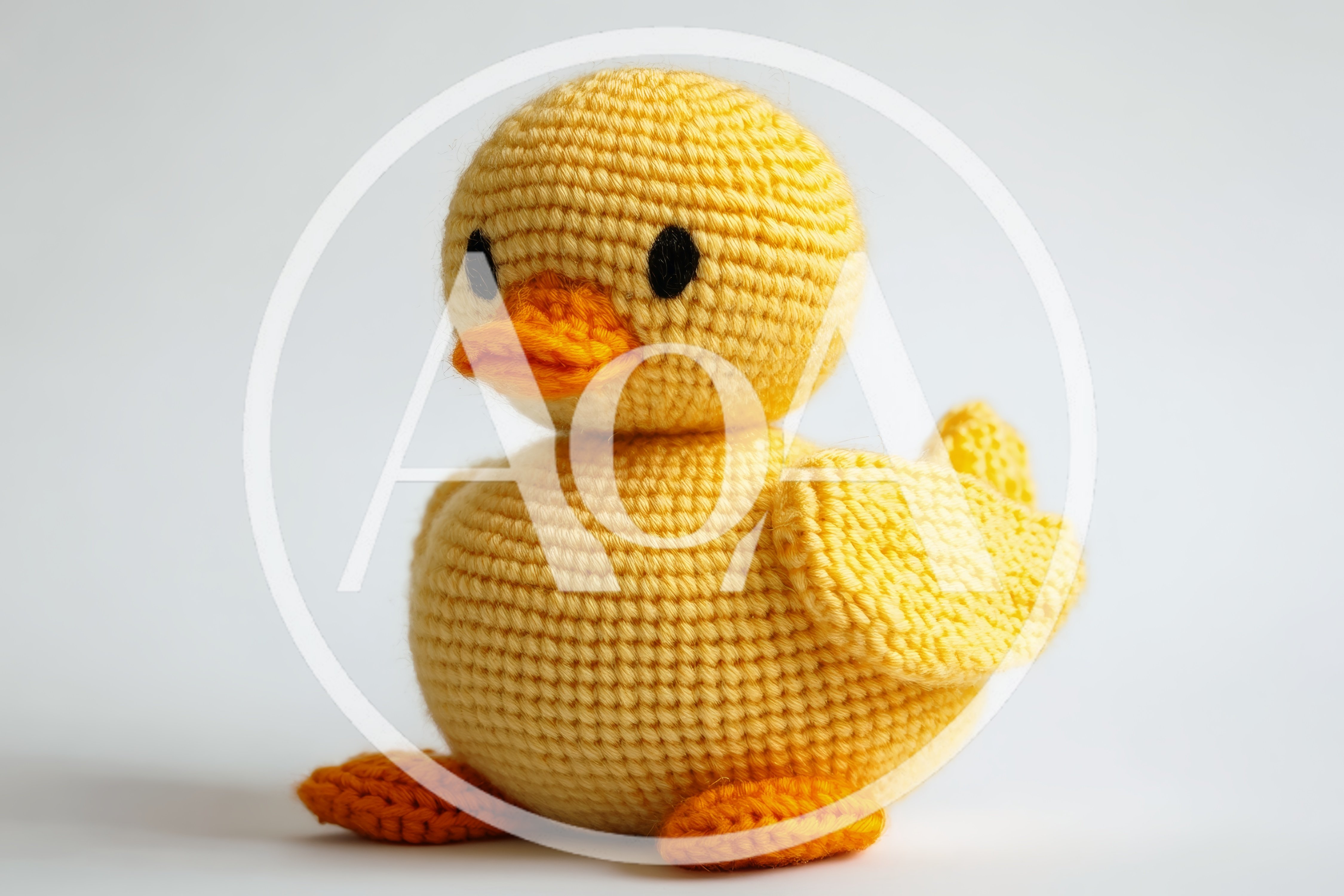 Handmade Crocheted Yellow Duck Amigurumi Toy