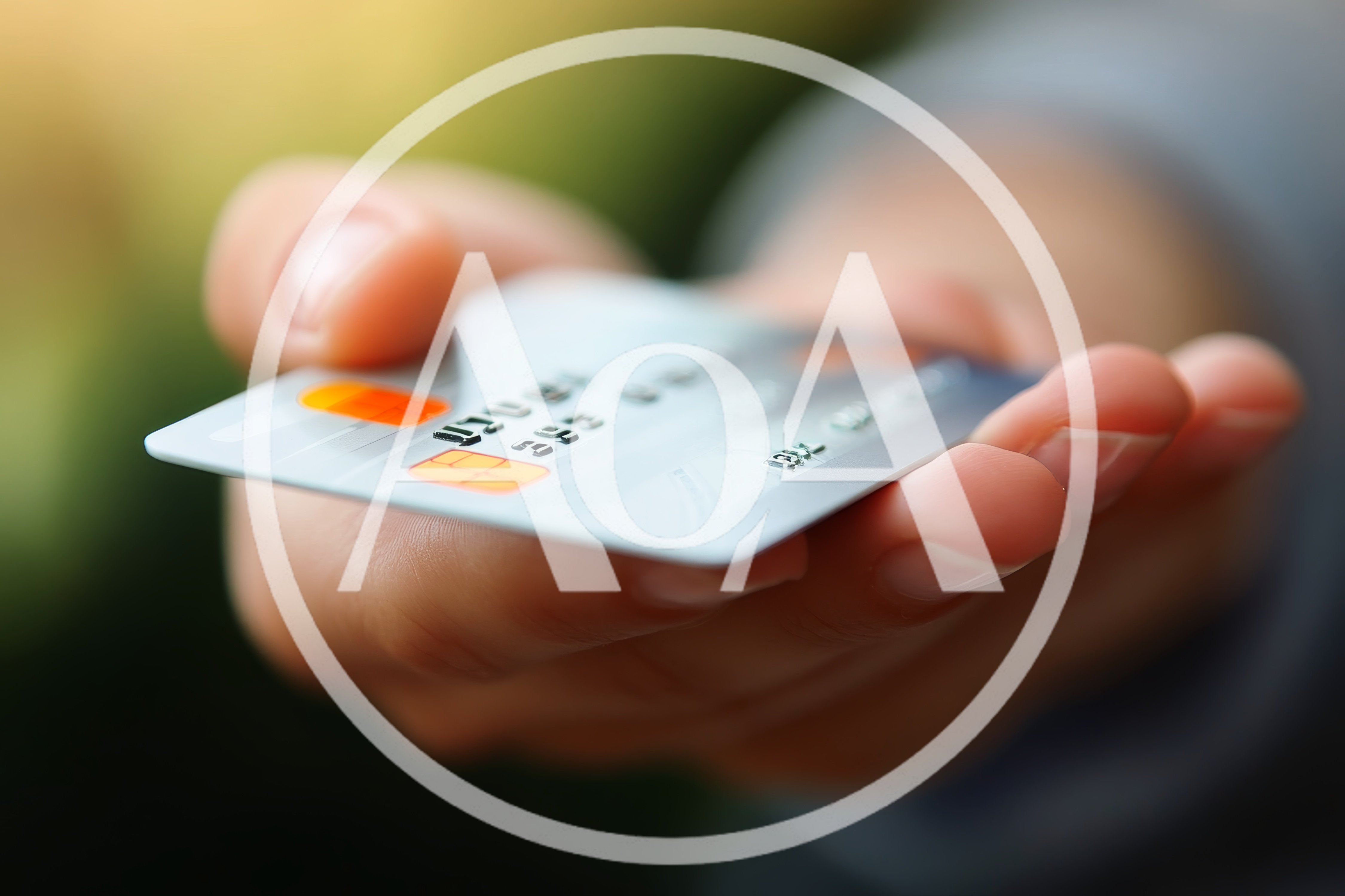 Person Holding A Credit Card In Hand