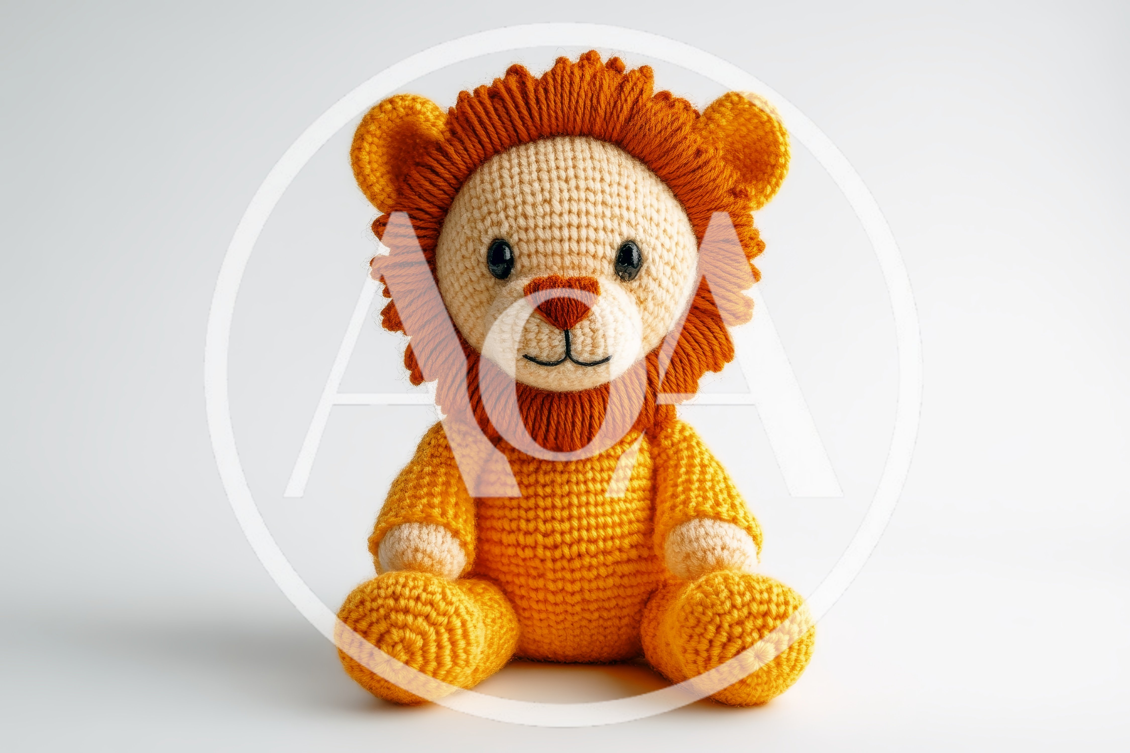 Handmade Crocheted Lion Stuffed Animal Toy