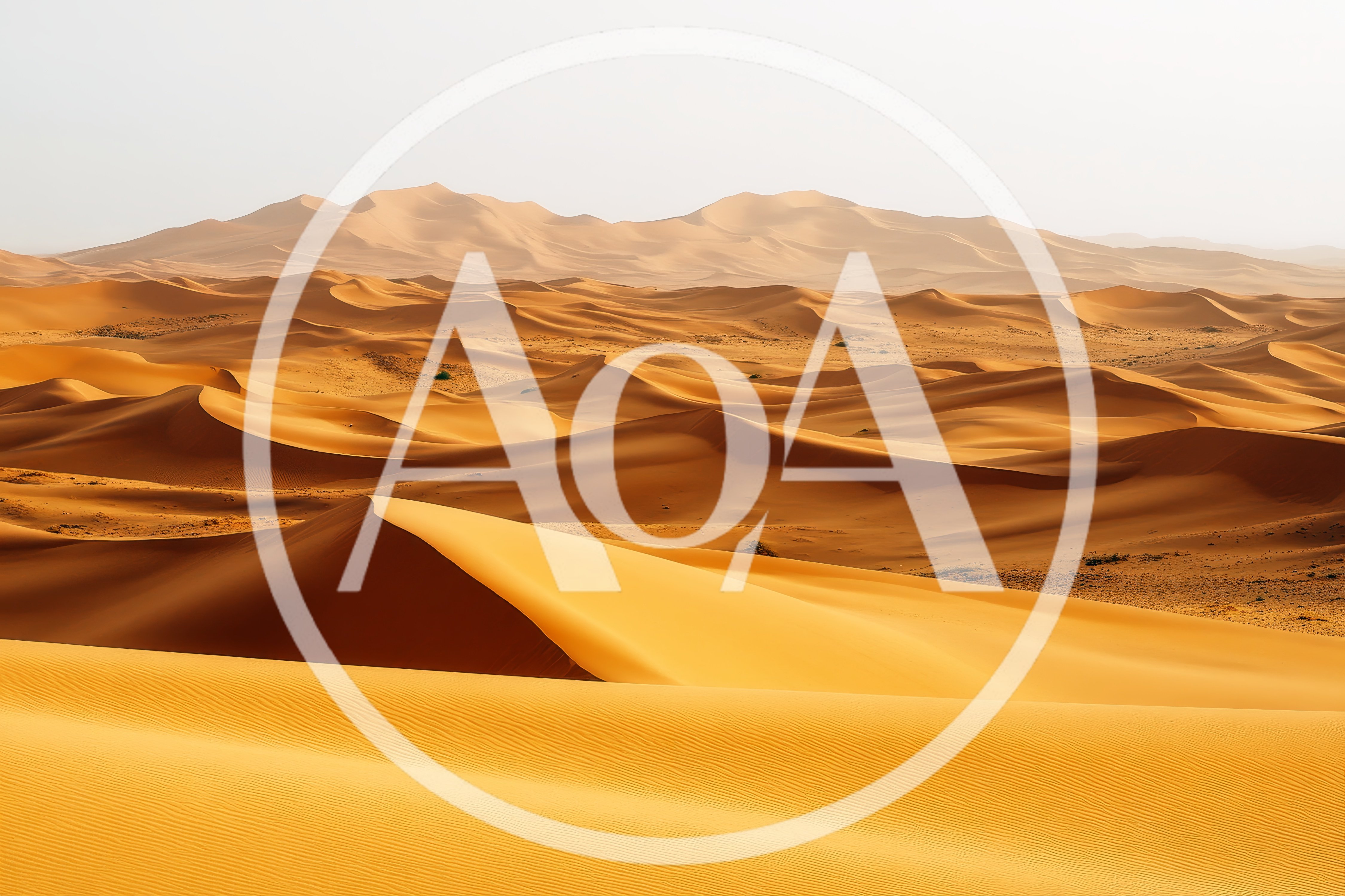 Expansive Golden Sand Dunes In The Sahara Desert