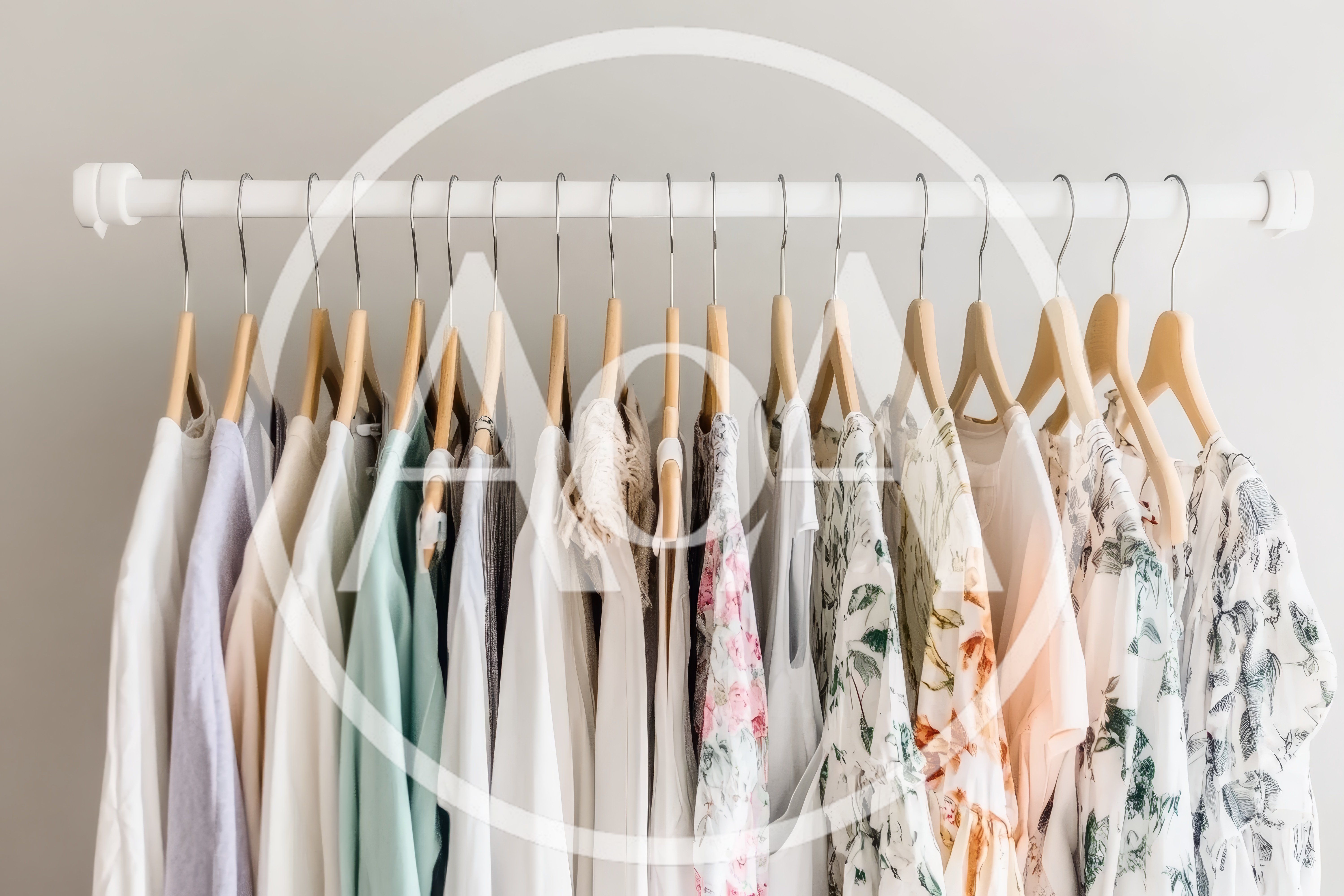 Assorted Women Clothing Hanging on a Rack