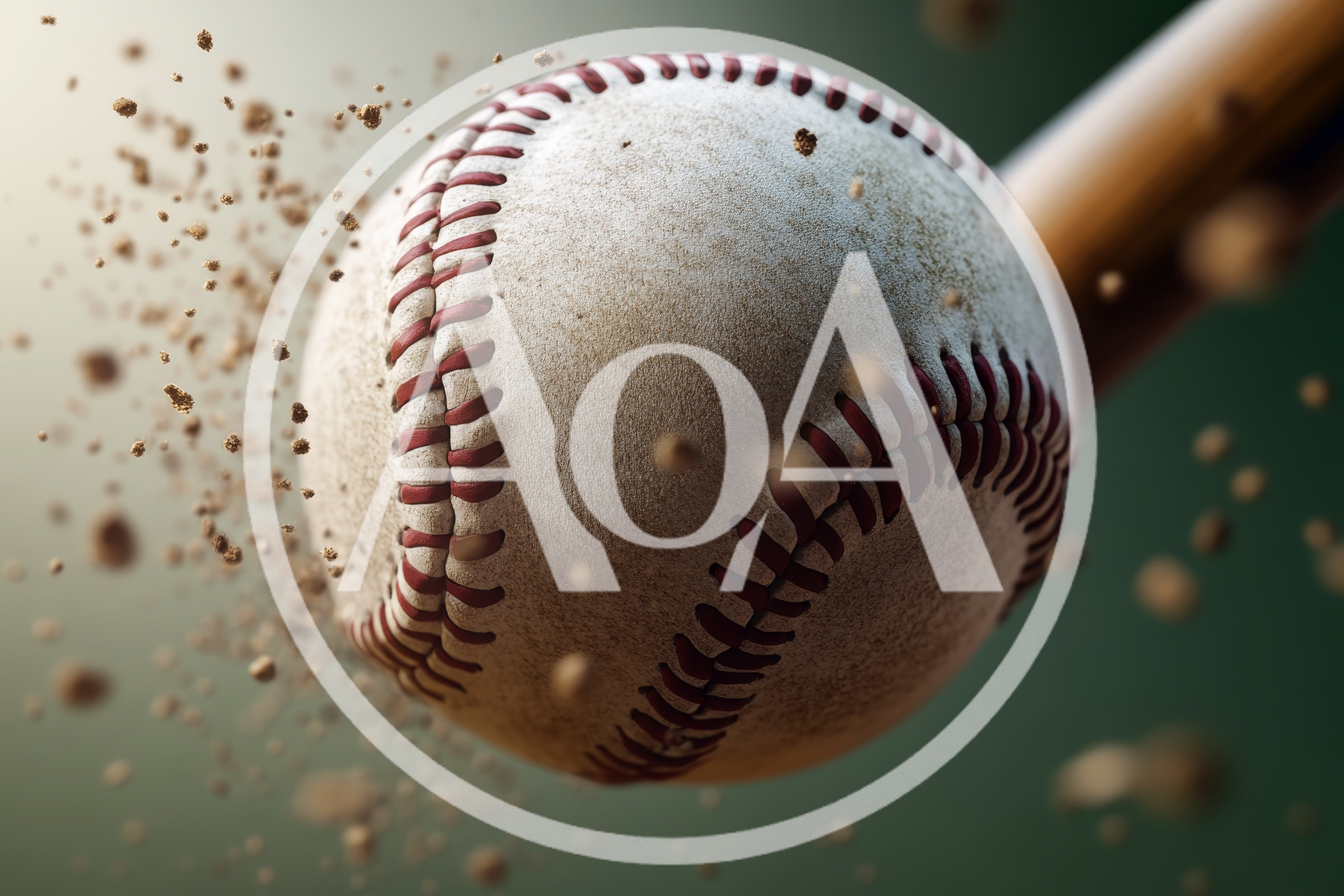 Baseball Being Struck By A Wooden Bat