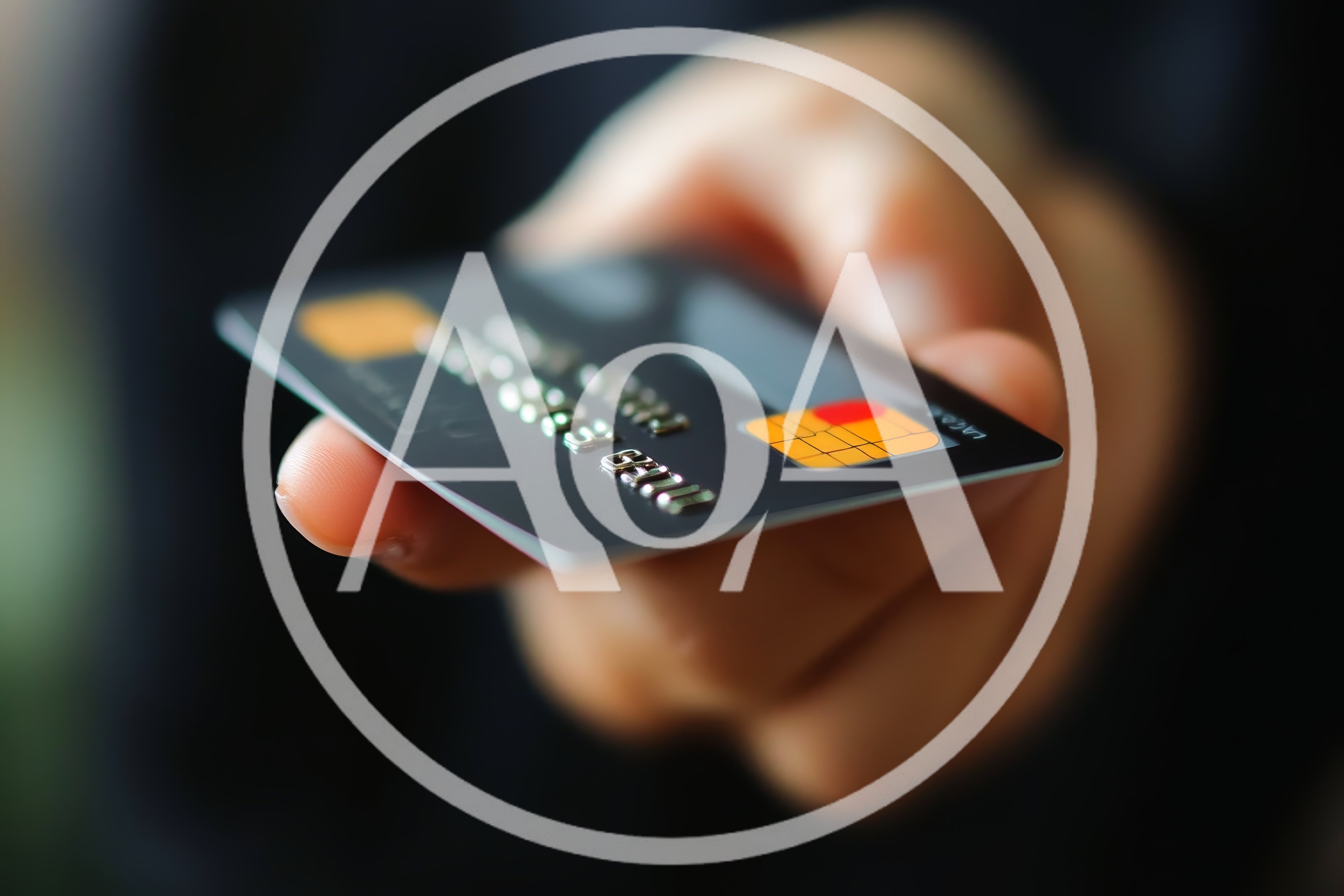 Person Holding A Black Credit Card