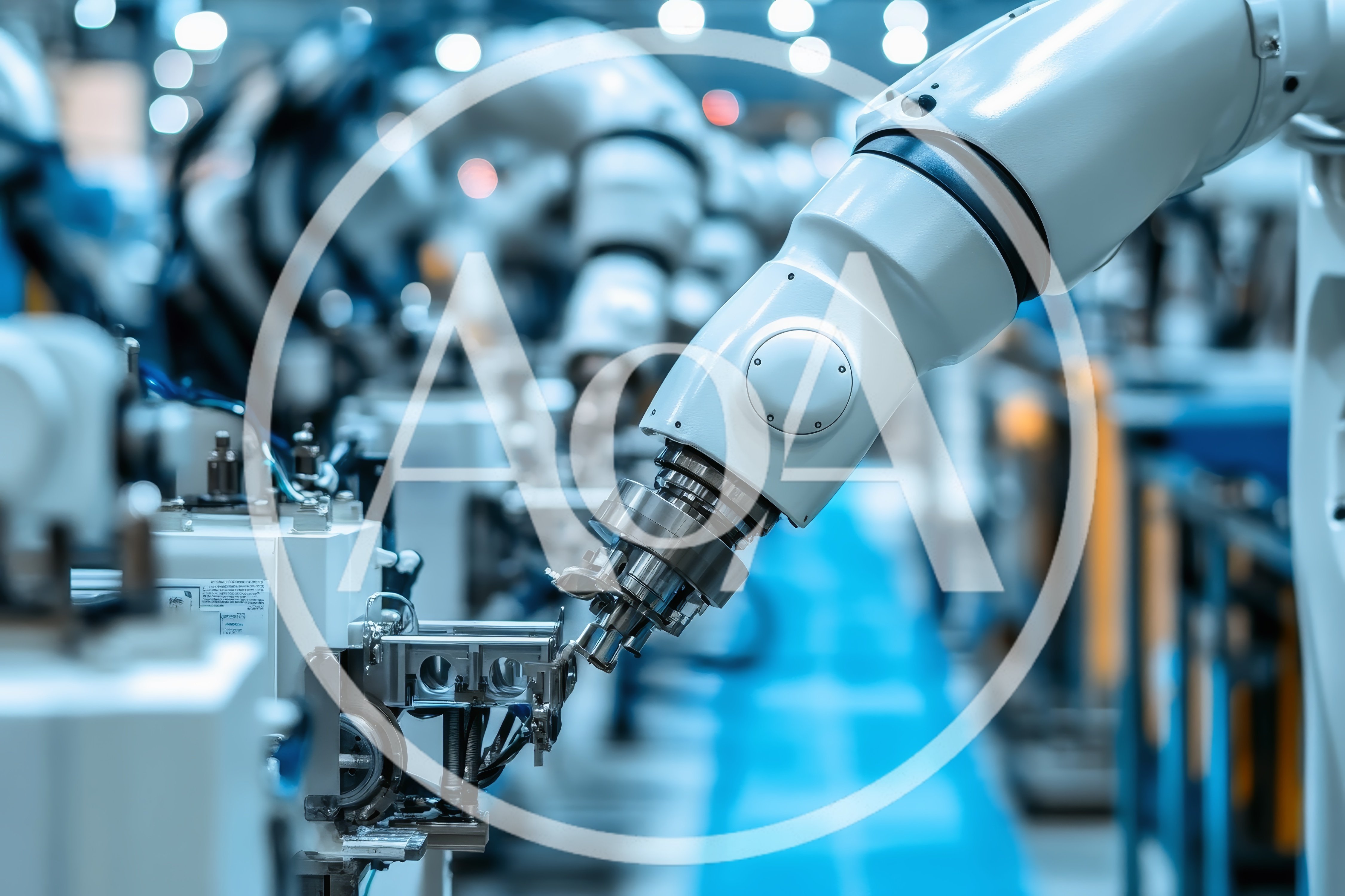 Industrial Robotic Arm Performing Precision Assembly