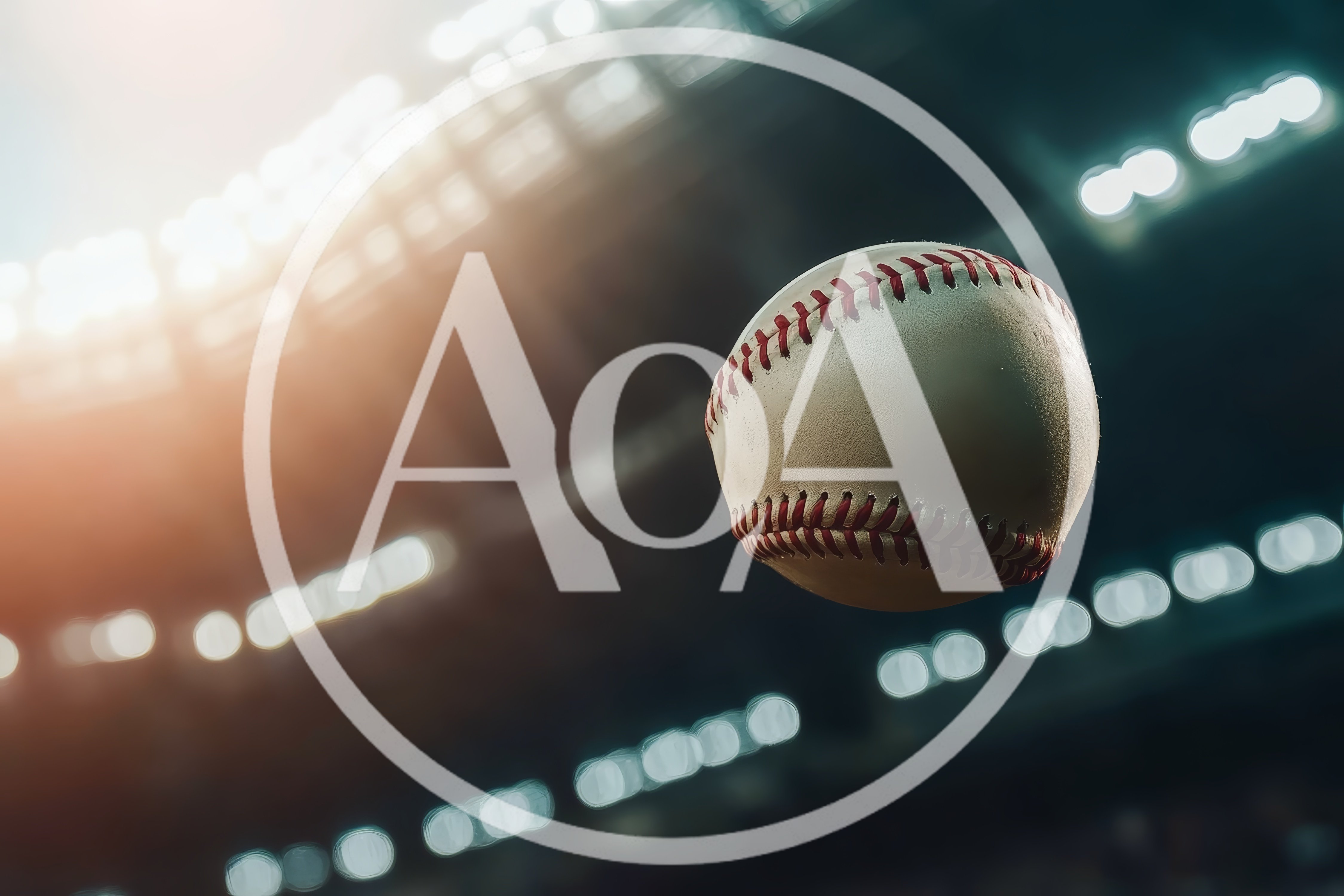 Baseball Flying Through The Air In A Stadium
