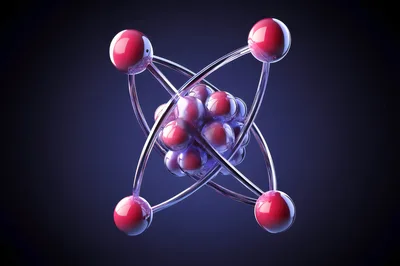 3D Rendered Atomic Structure Model