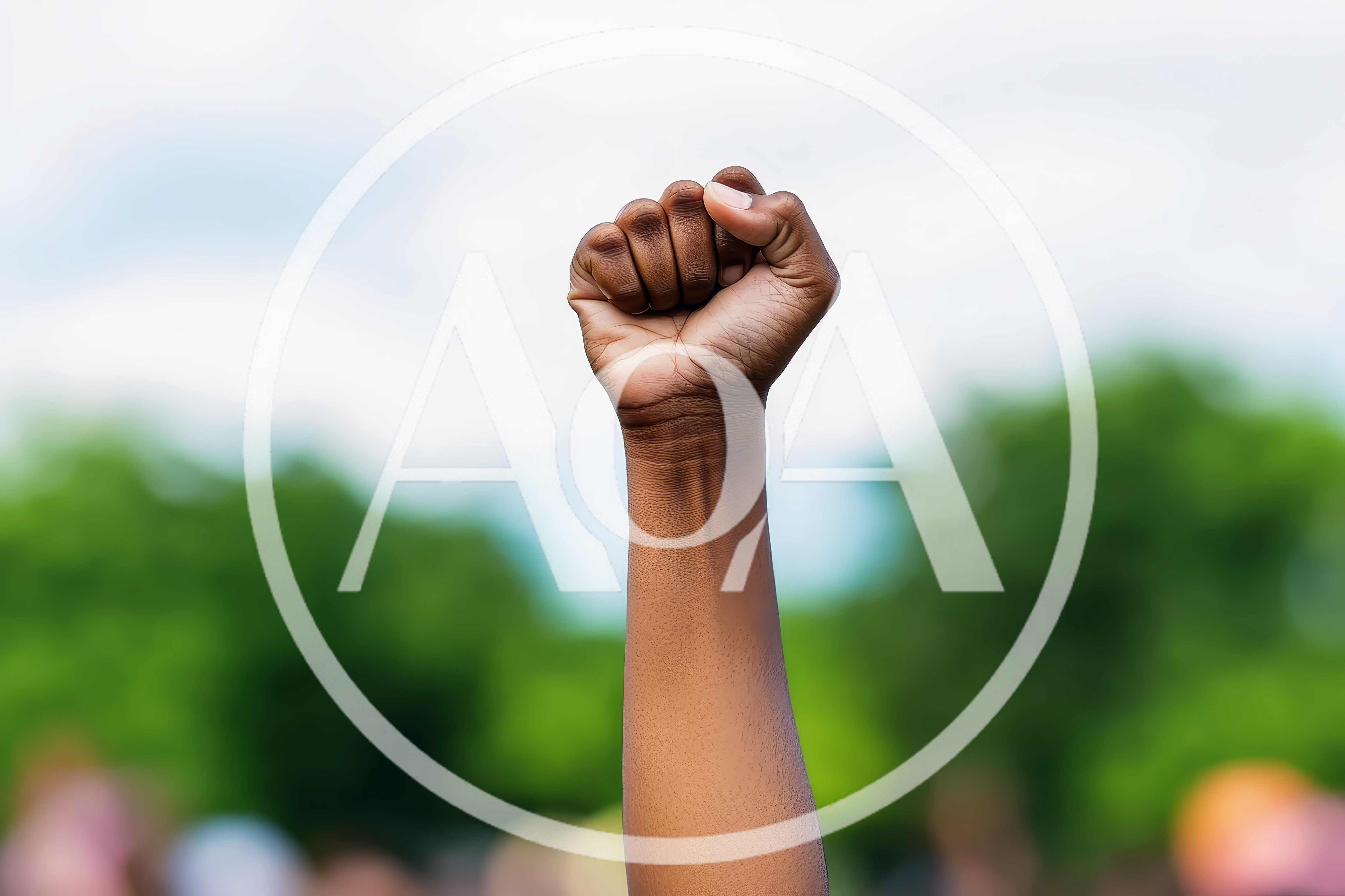 Raised Fist Symbolizing Protest And Social Justice