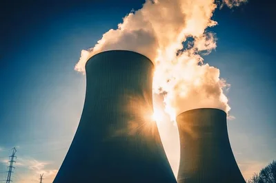 Cooling Towers Of A Nuclear Power Plant