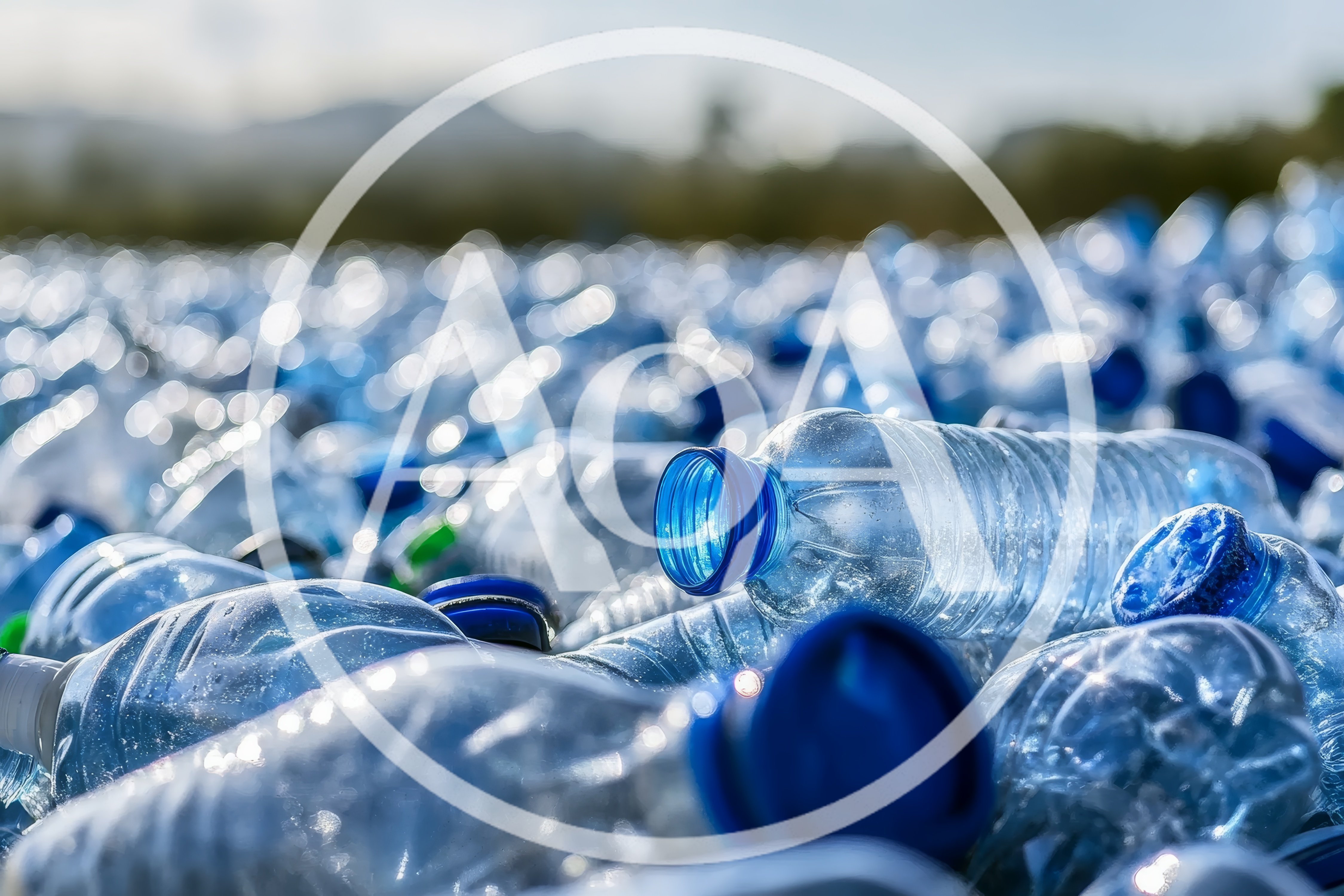 Pile Of Discarded Plastic Bottles For Recycling