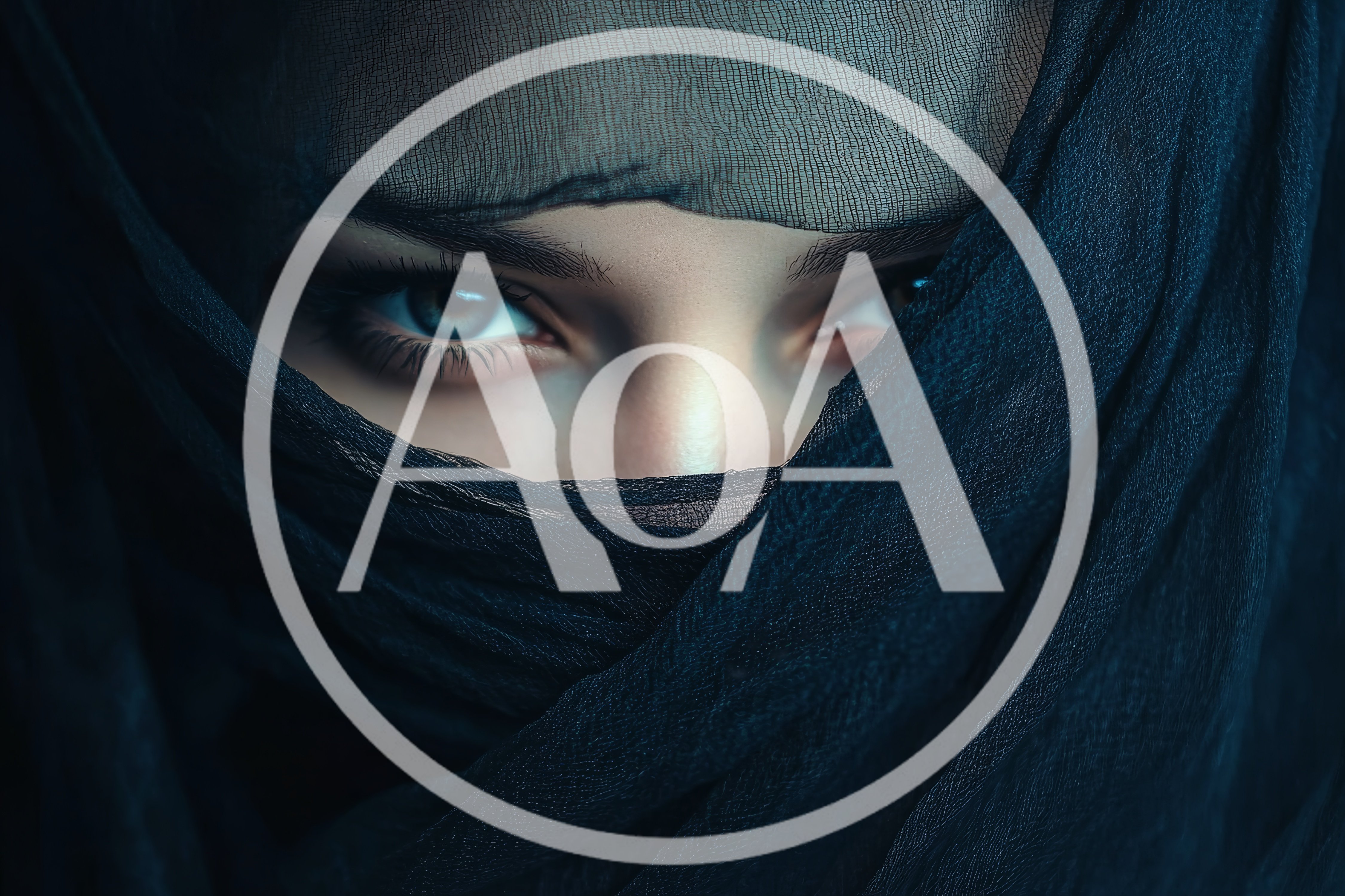 Close Up Portrait Of A Woman Wearing A Veil