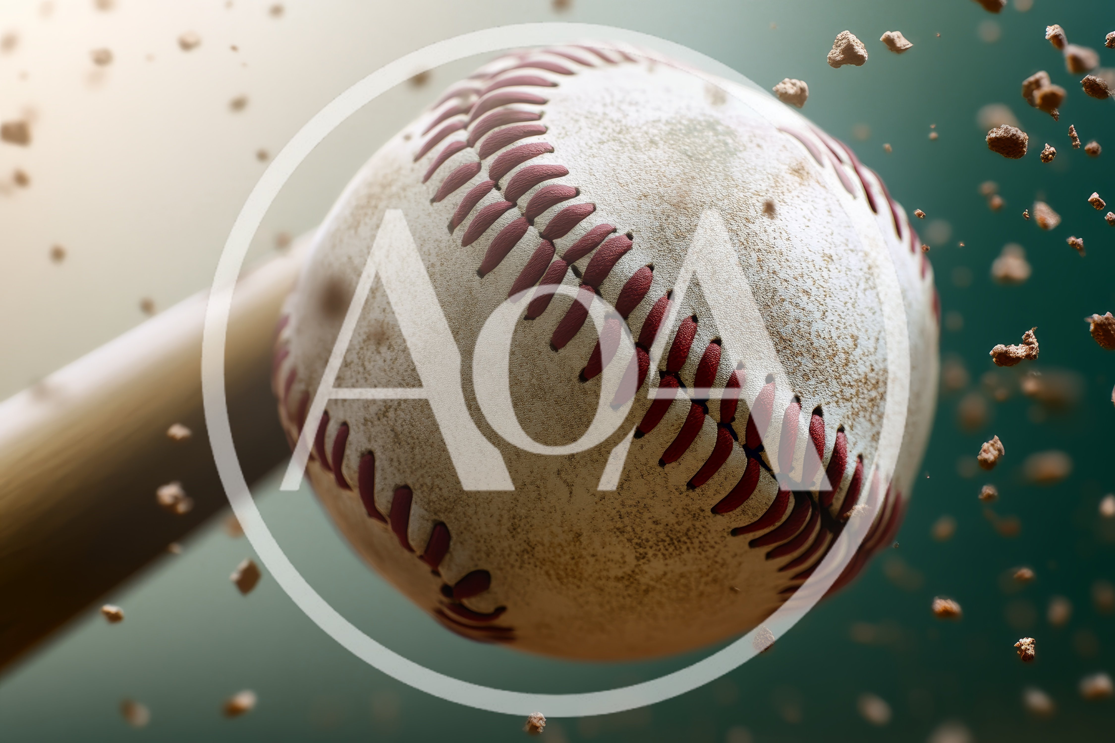 Baseball Being Struck By A Wooden Bat