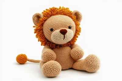 Handmade Crocheted Lion Stuffed Toy