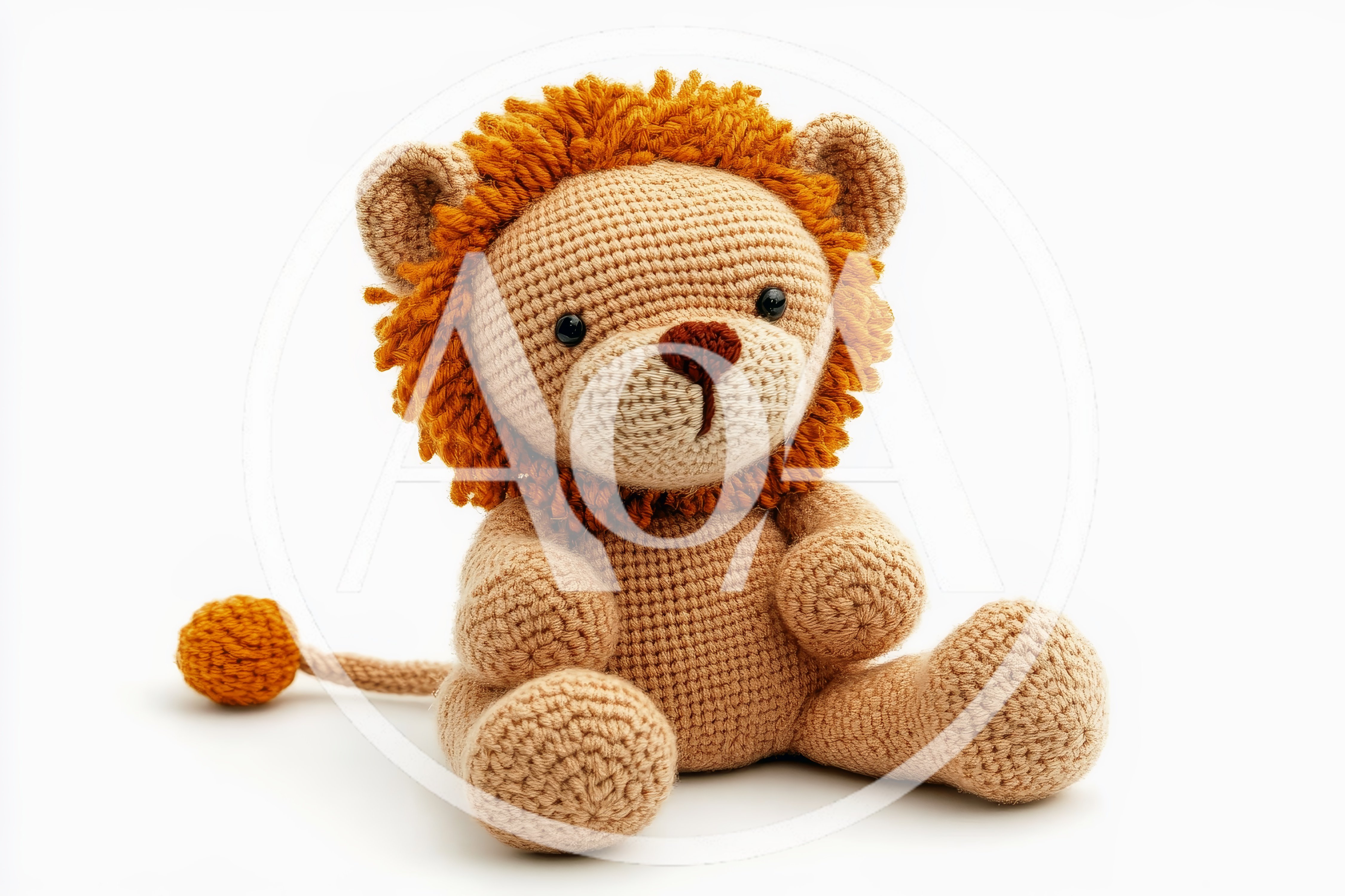 Handmade Crocheted Lion Stuffed Toy