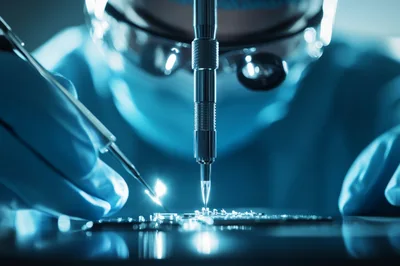 Microscopic Precision Engineering On Electronic Circuit Board
