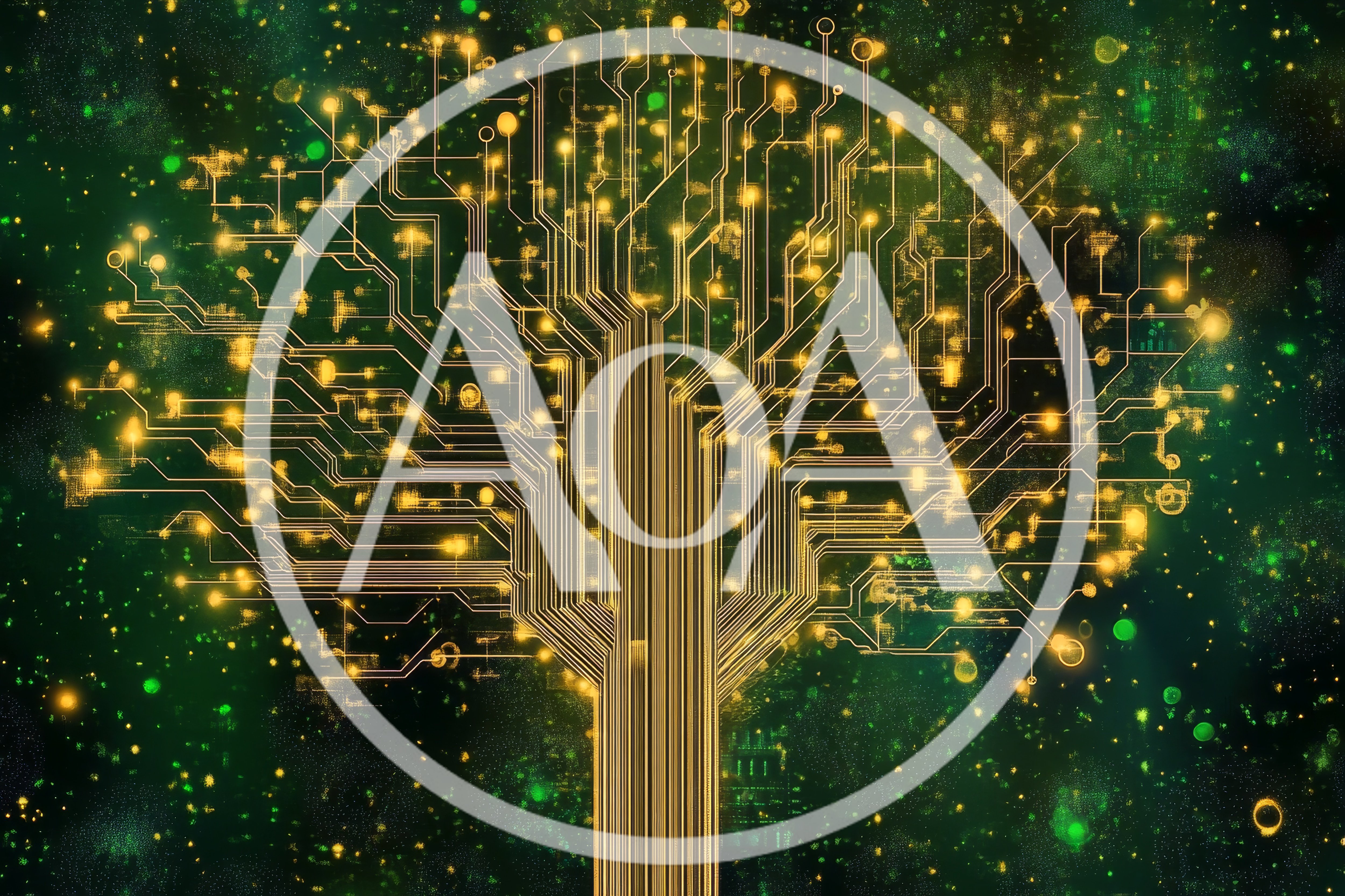 Digital Circuit Board Tree Concept