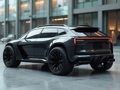 Modern Dark Luxury SUV Concept Car
