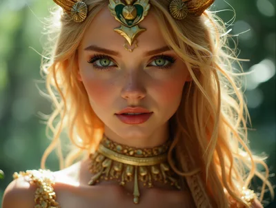 Portrait Of A Beautiful Ethereal Elf Princess