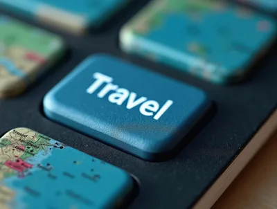 Close Up Of A Travel Key On A Keyboard