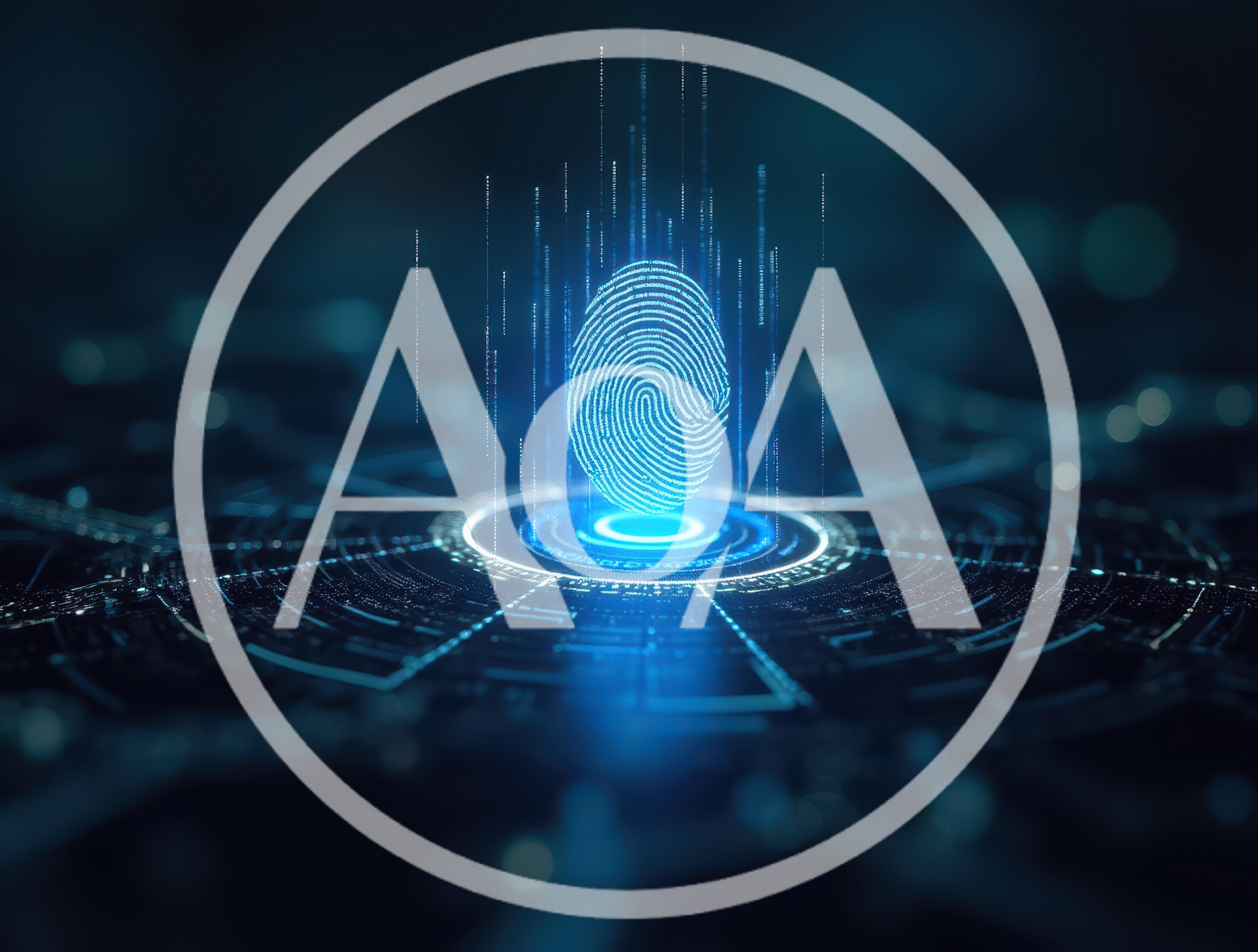 Digital Fingerprint Biometric Security Data Visualization