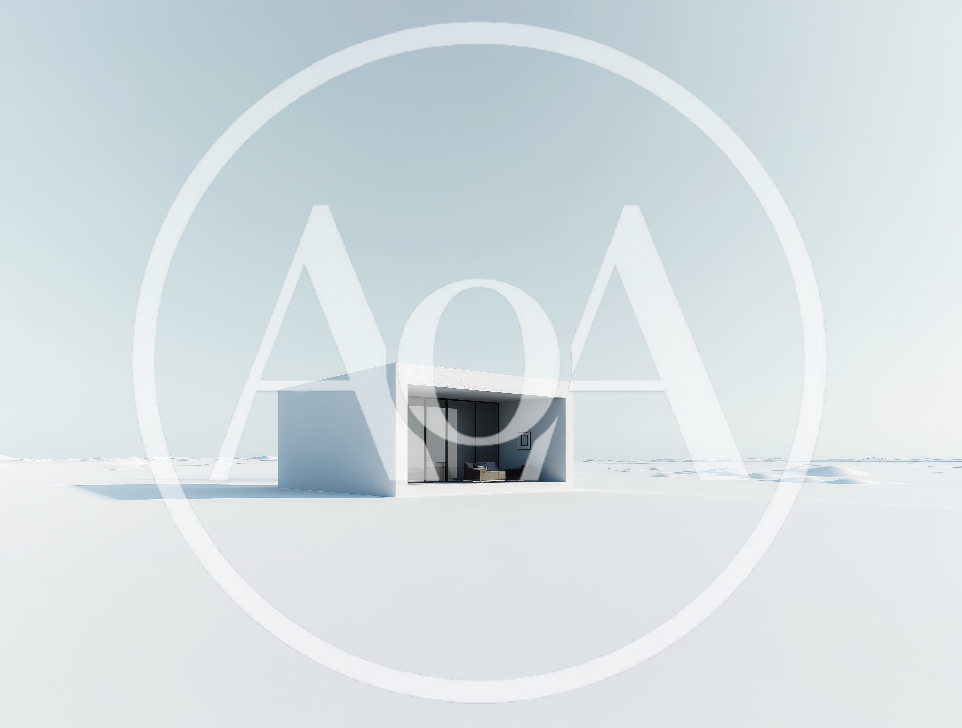 Minimalist Modern House In A Vast Snowy Landscape