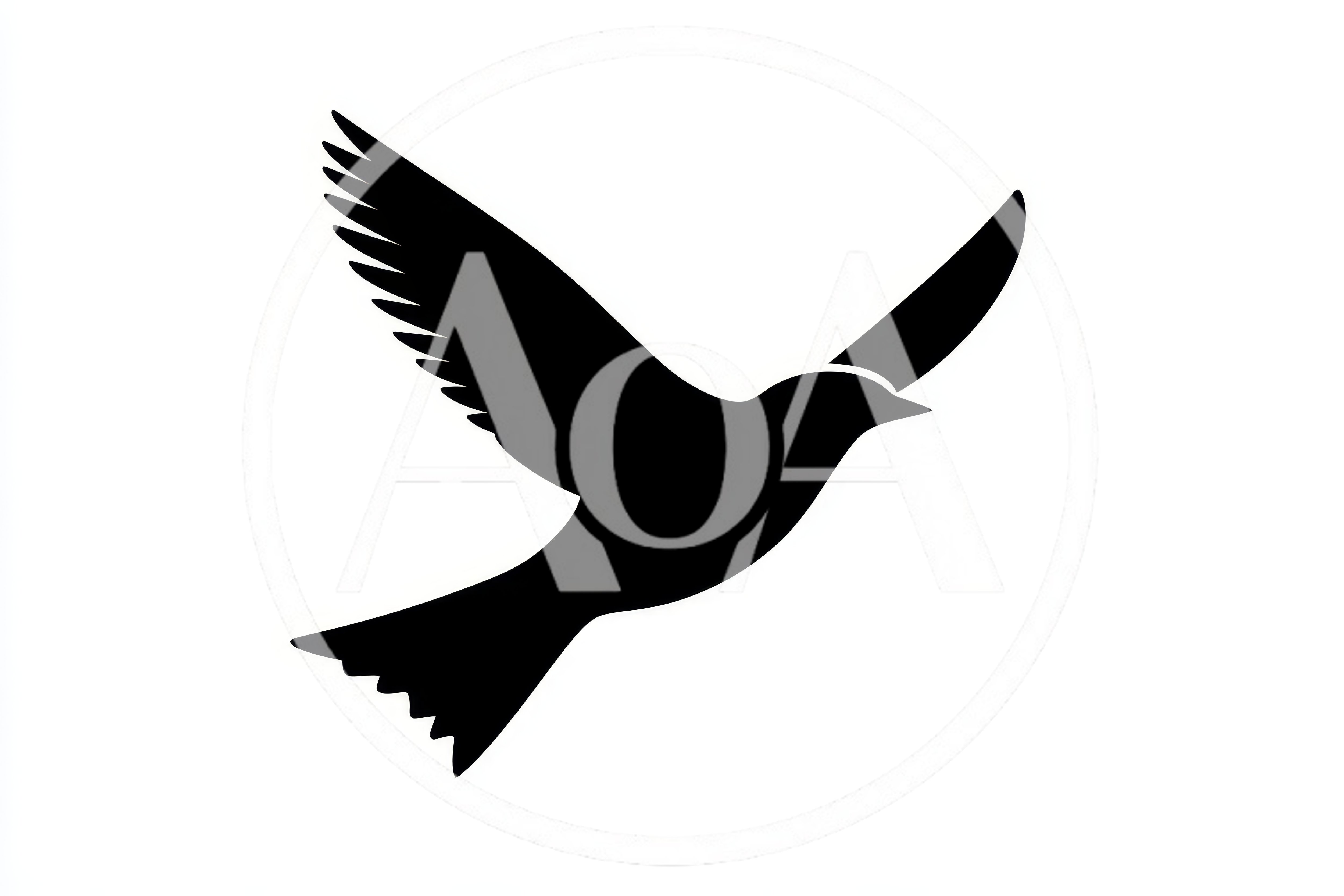 Black Silhouette Of A Flying Bird