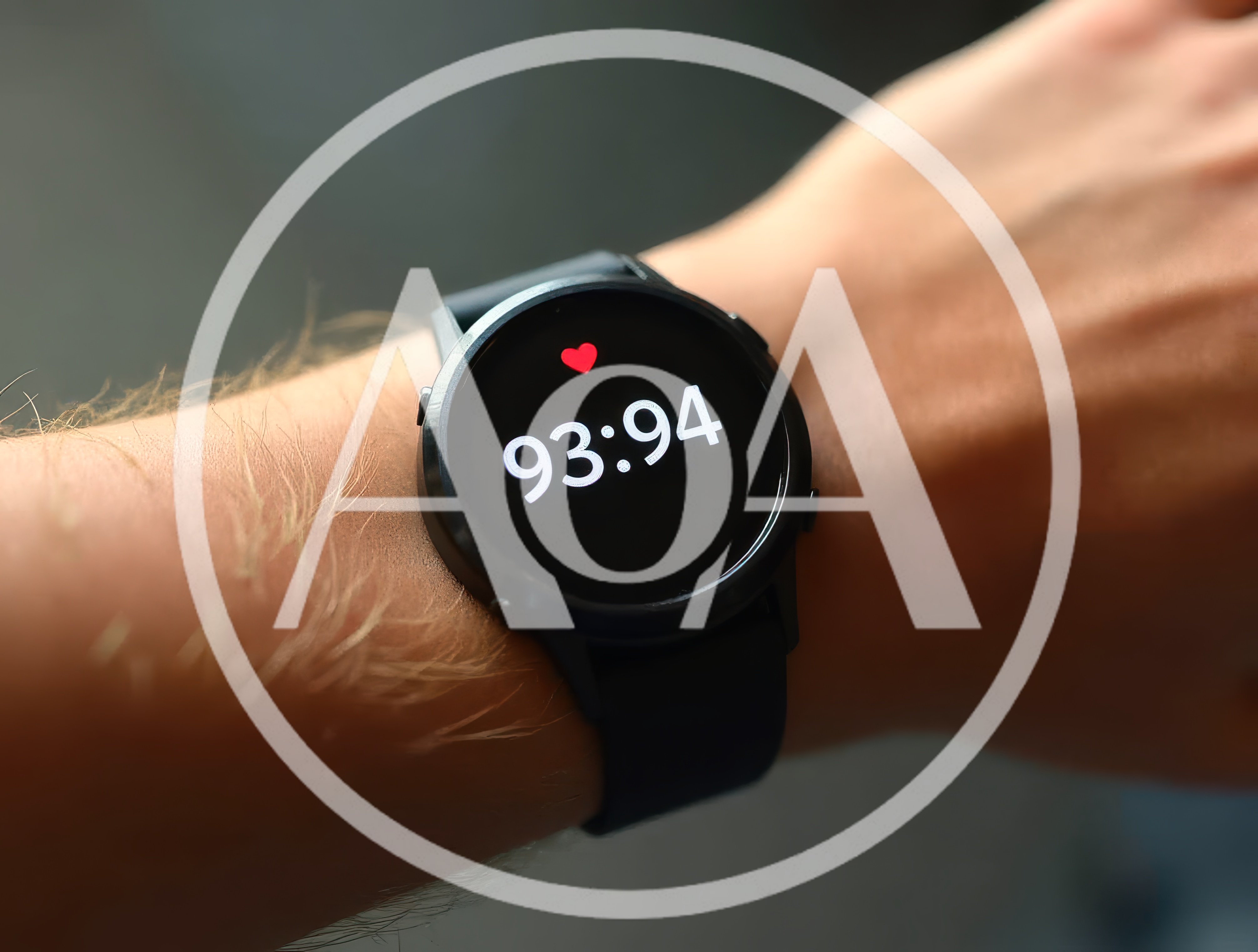 Smartwatch Displaying Heart Rate Data On A Wrist