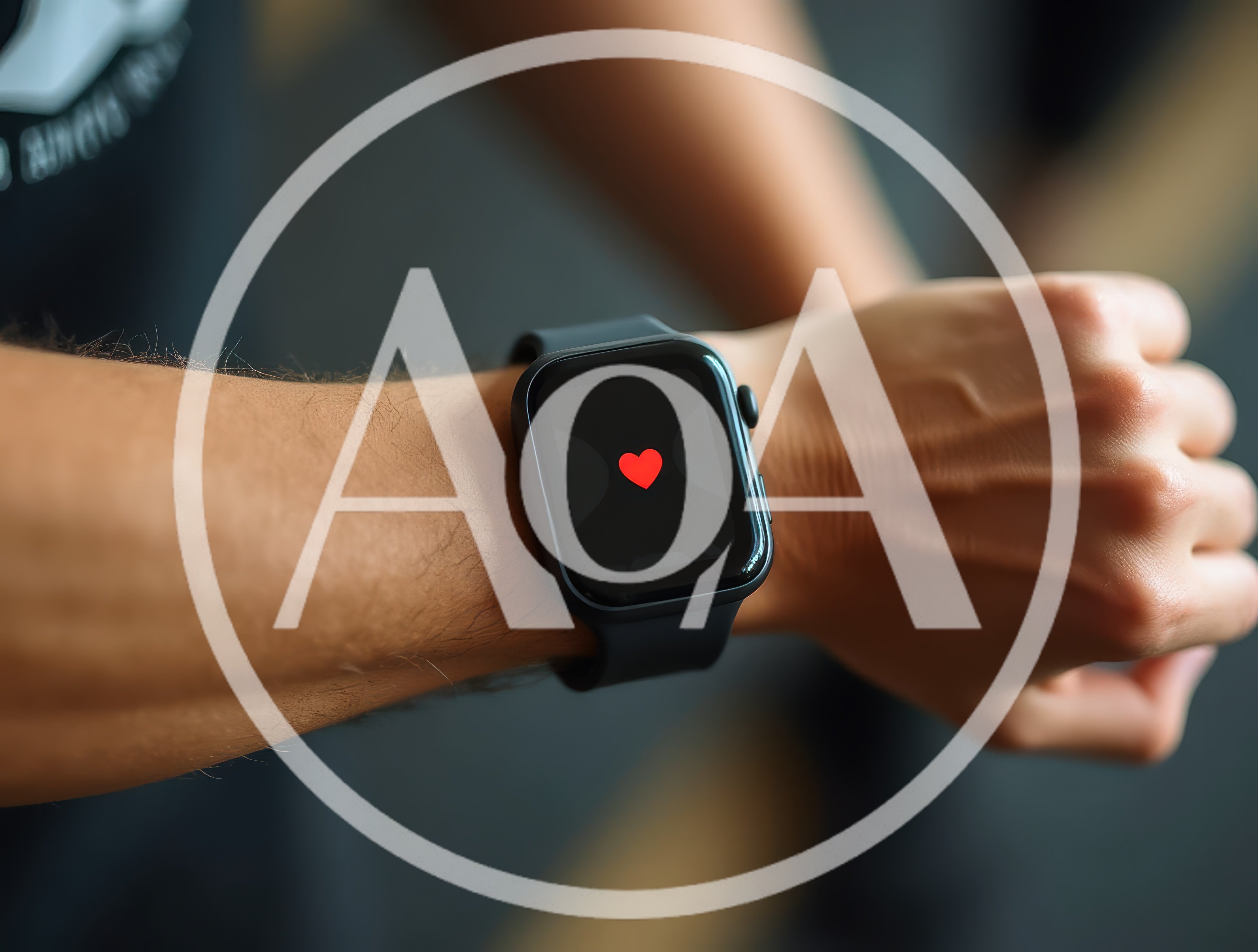Person Checking Heart Rate On Smartwatch