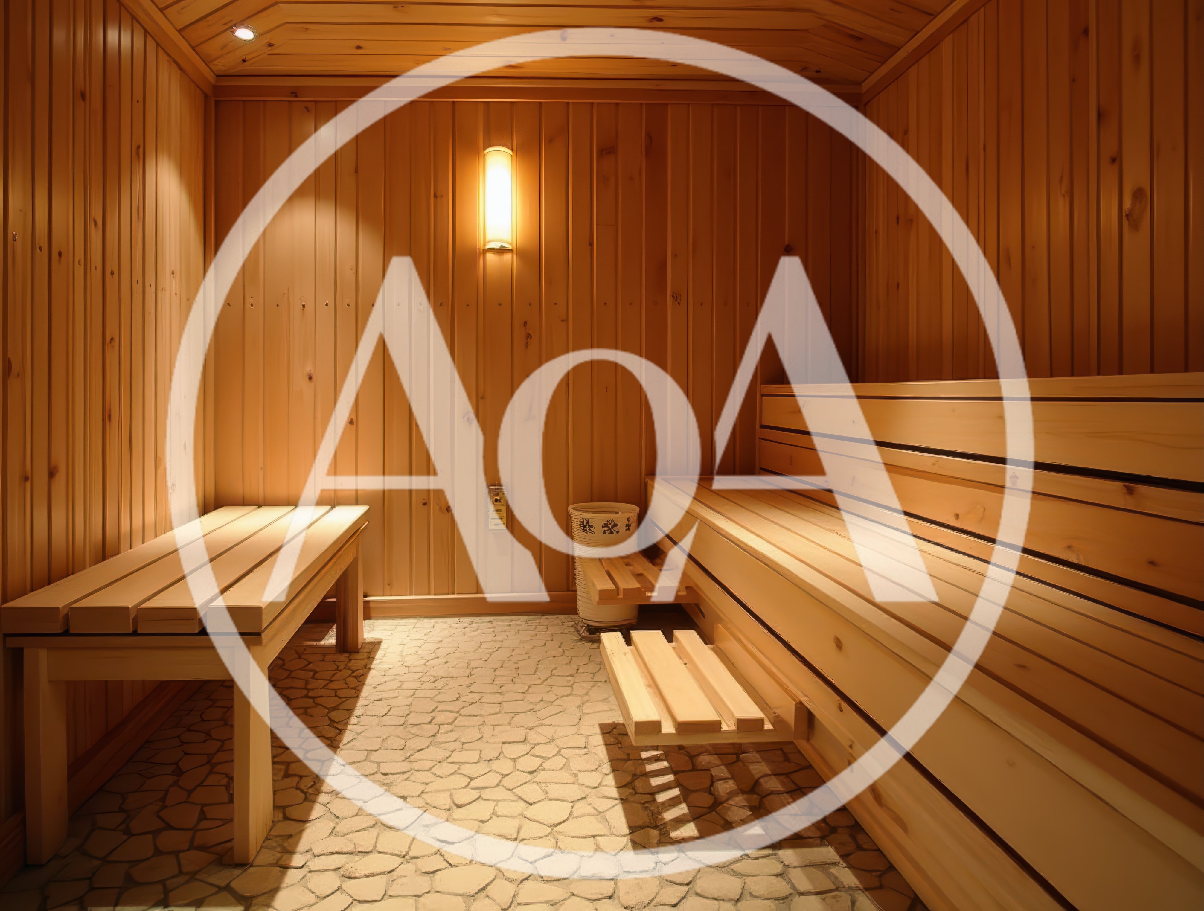 Empty Wooden Sauna Room Interior