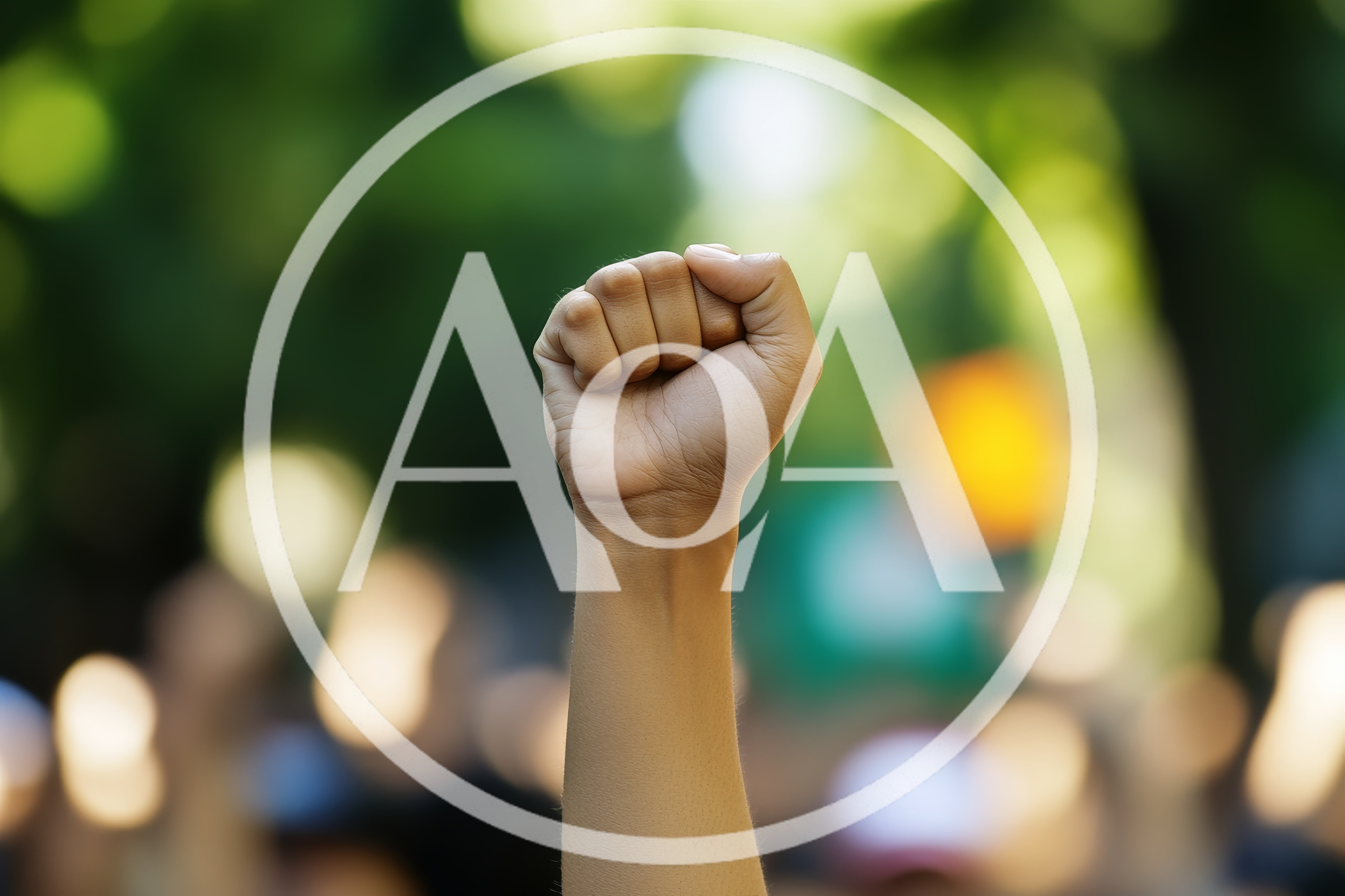 Raised Fist Symbolizing Protest And Social Justice