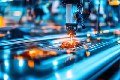 Automated Robotic Arm Precision Soldering Electronic Circuit Board