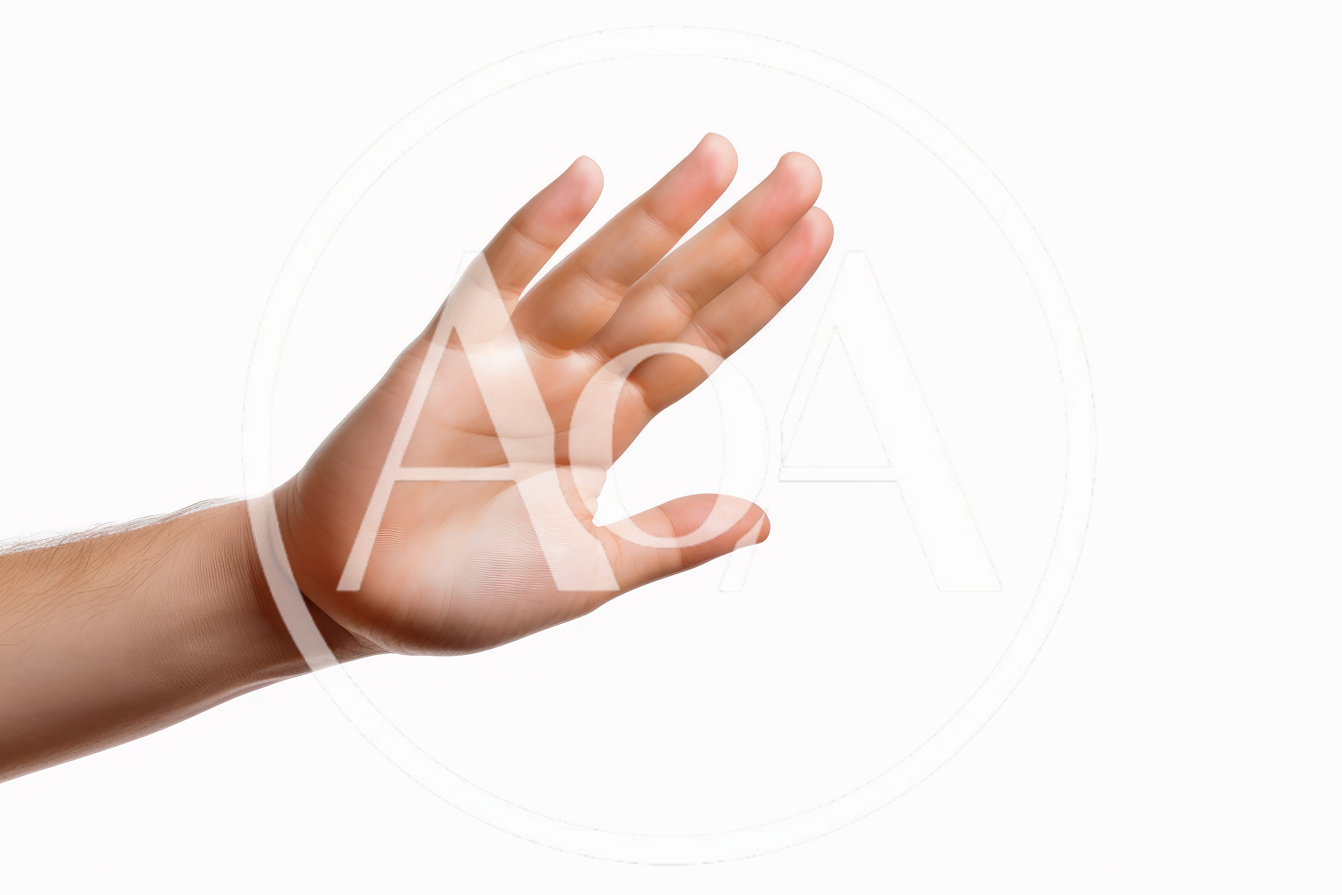 Human Hand Making A Stop Gesture