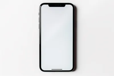 Modern Smartphone With Blank White Screen
