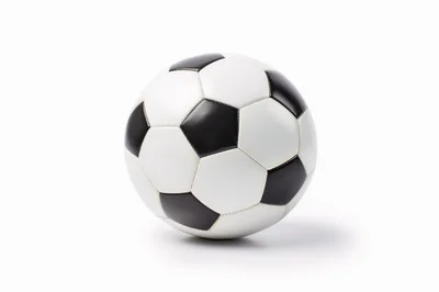 Classic Black and White Soccer Ball Isolated