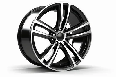 Modern Black And Silver Alloy Car Wheel Rim