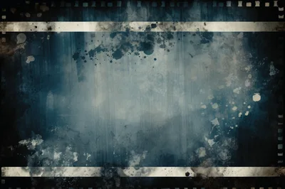 Vintage Film Strip Texture With Grunge Overlay