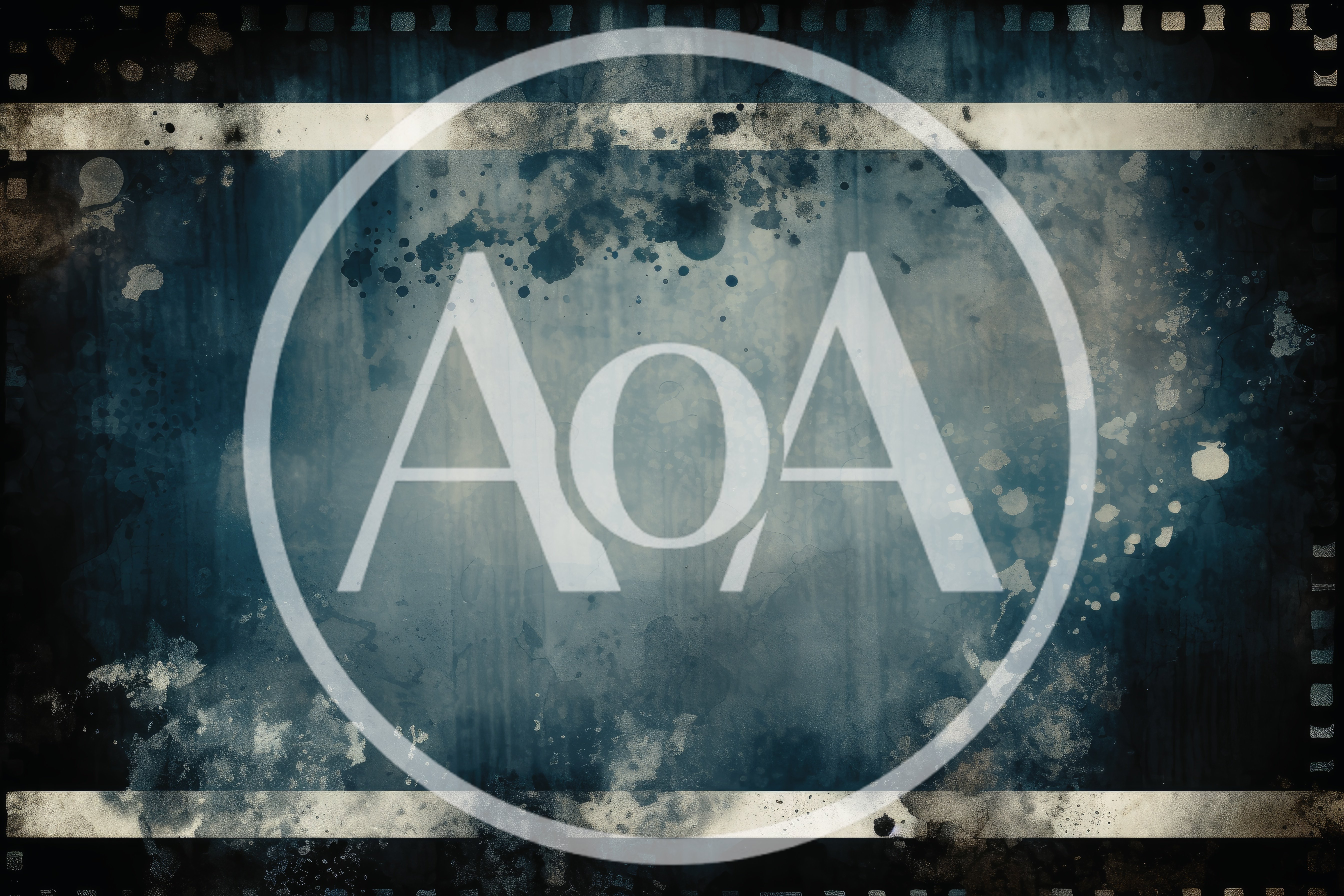 Vintage Film Strip Texture With Grunge Overlay