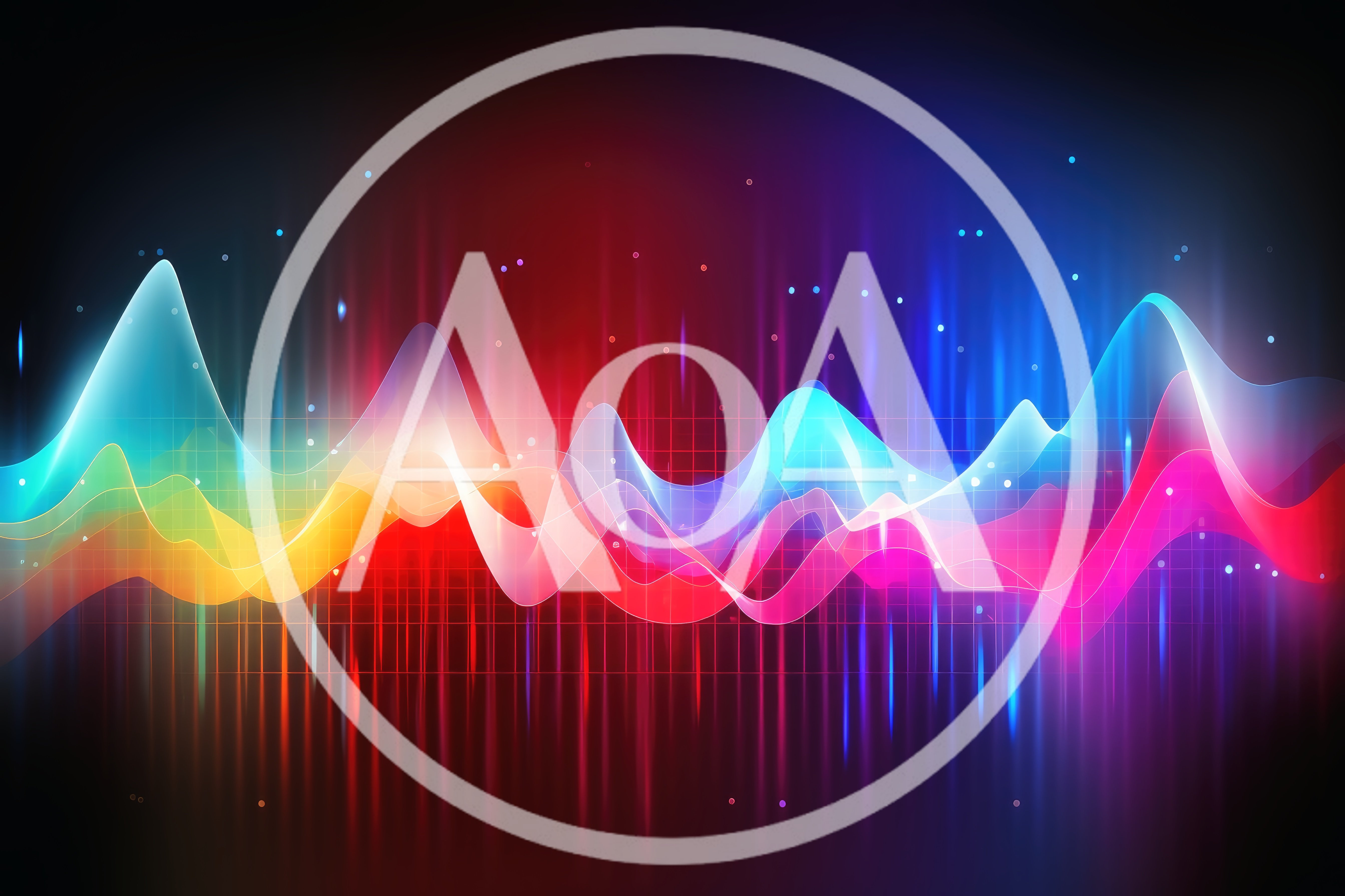 Abstract Digital Sound Wave Visualization