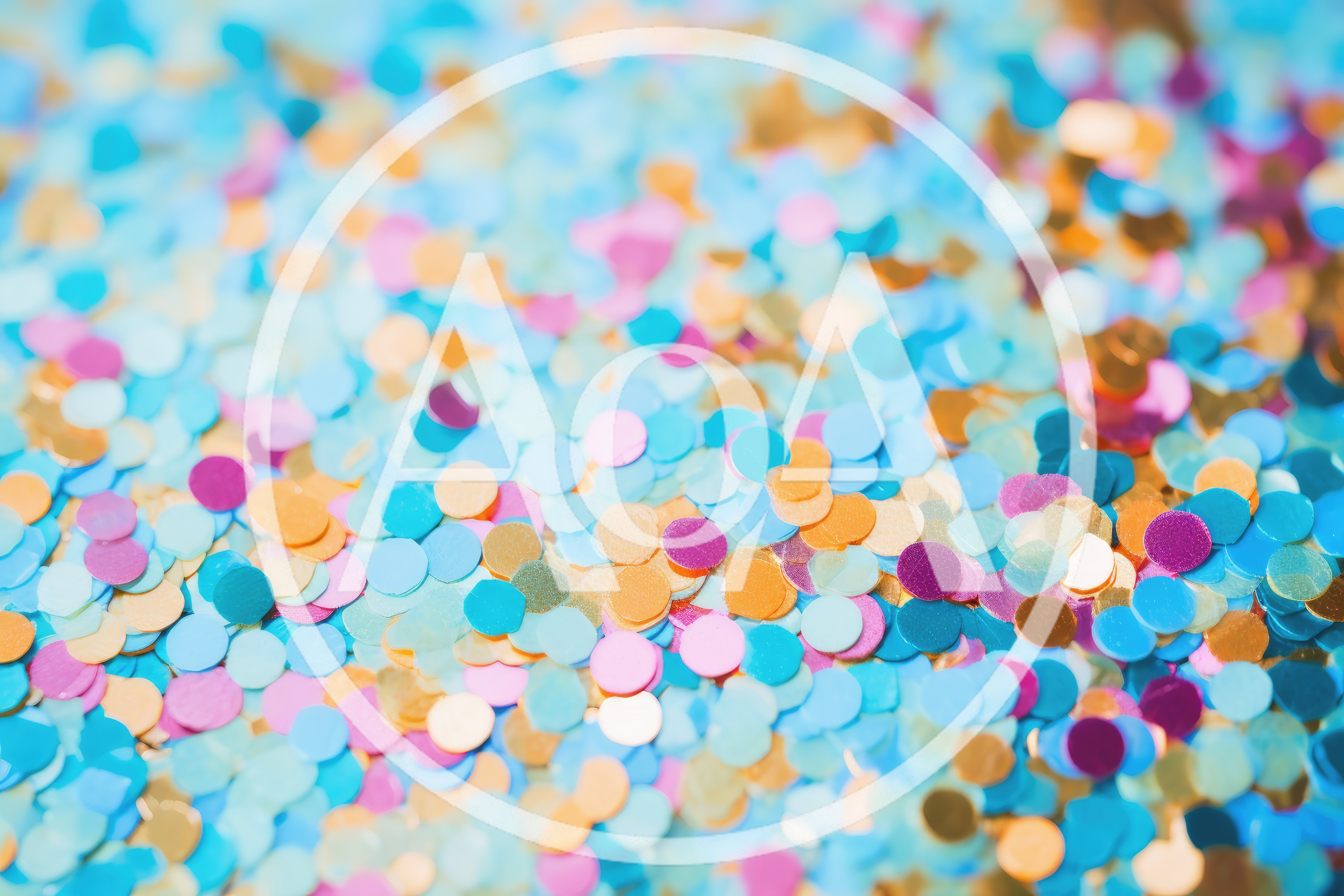 Colorful Confetti Background With Soft Bokeh Effect