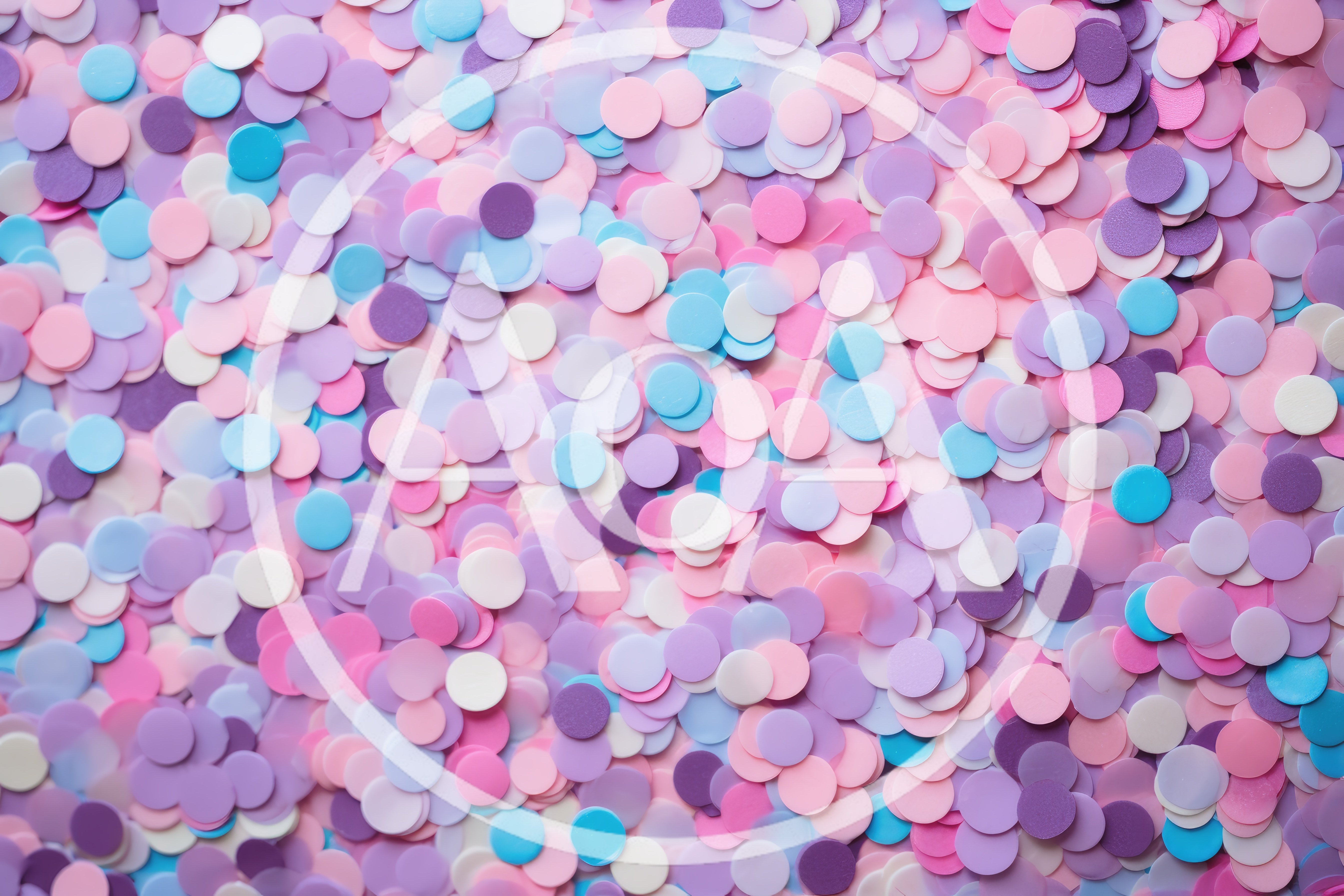 Colorful Pastel Paper Confetti Background