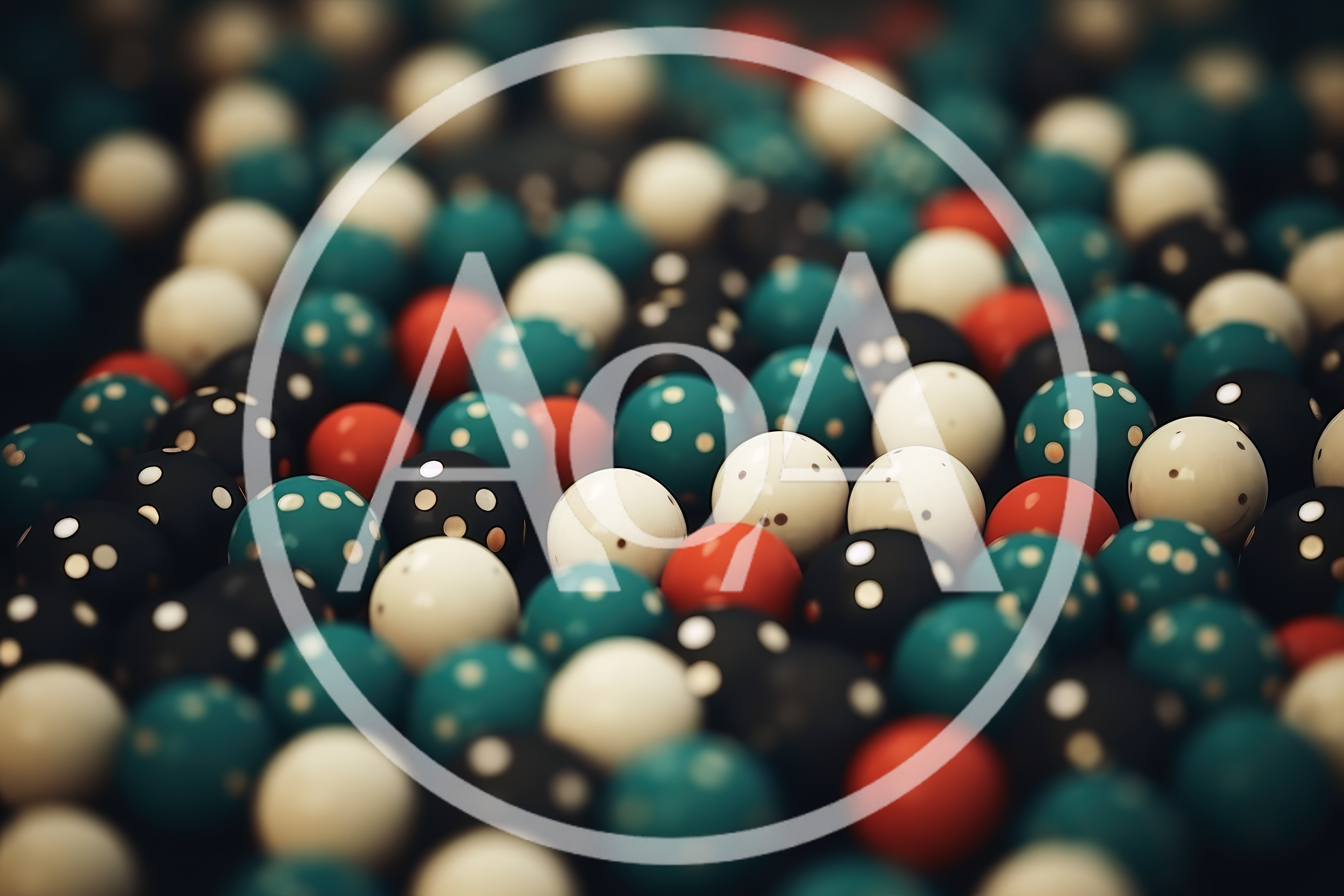 Abstract Background Of Colorful Polka Dot Spheres