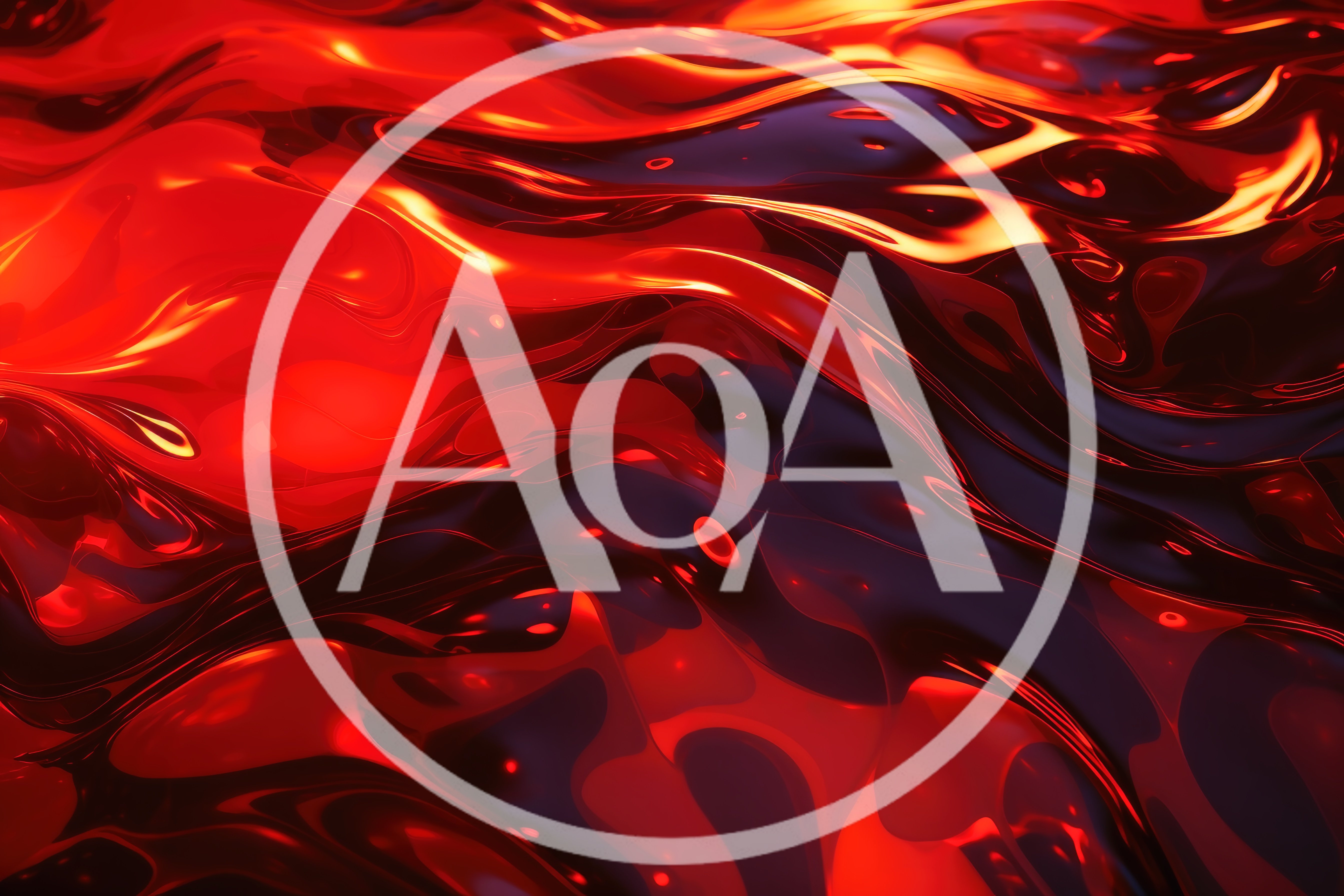 Abstract Red Liquid Wave Motion Background